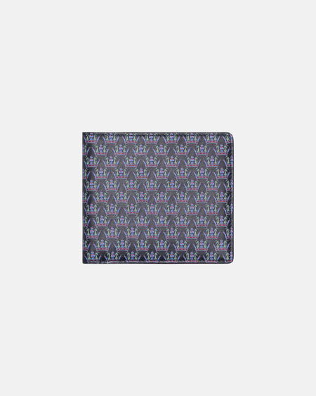 Crown Print Bill Fold Wallet