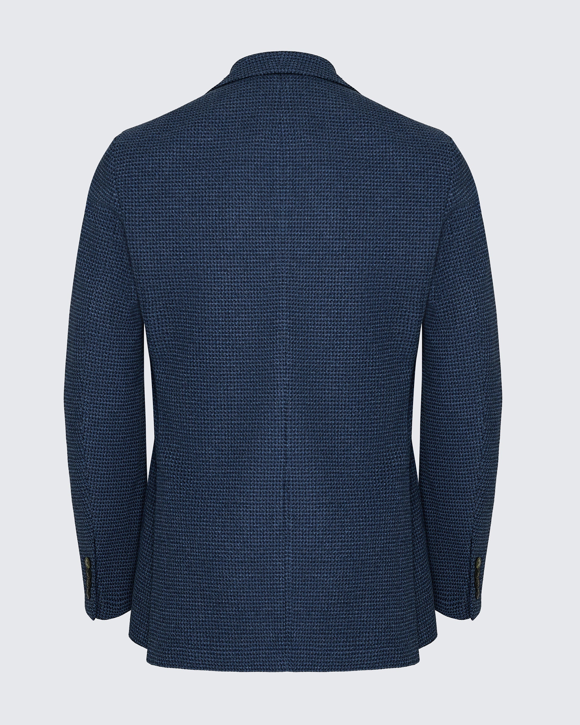 Wallis Cotton Jersey Check Blazer Blue