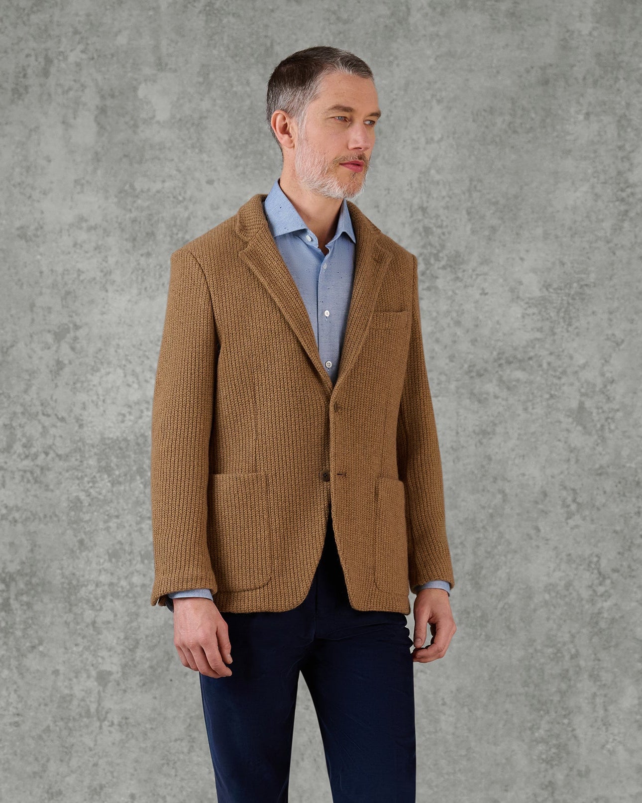 Werner Cashmere Camel & Cotton Blazer