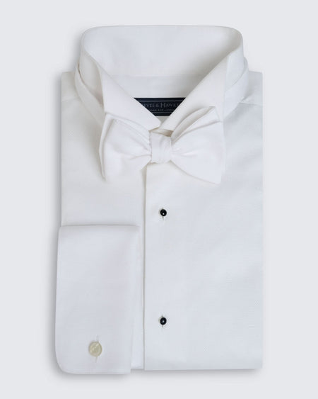Lathom Marcella White Bow Tie