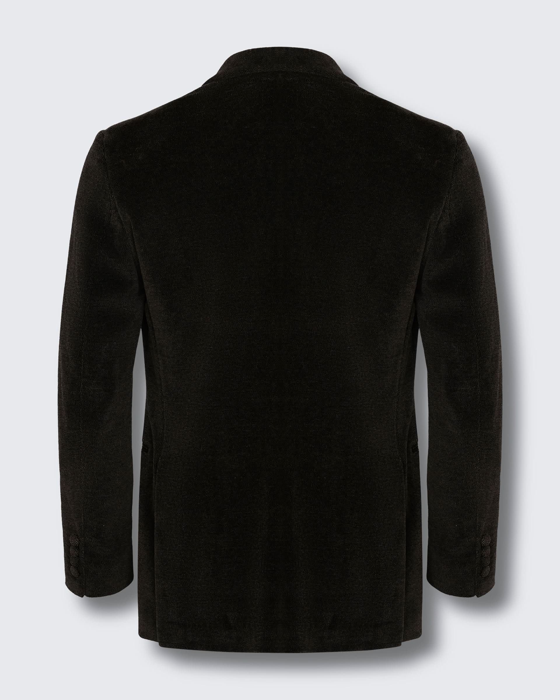 Williams Cotton Shawl Lapel Dress Jacket Dark Brown