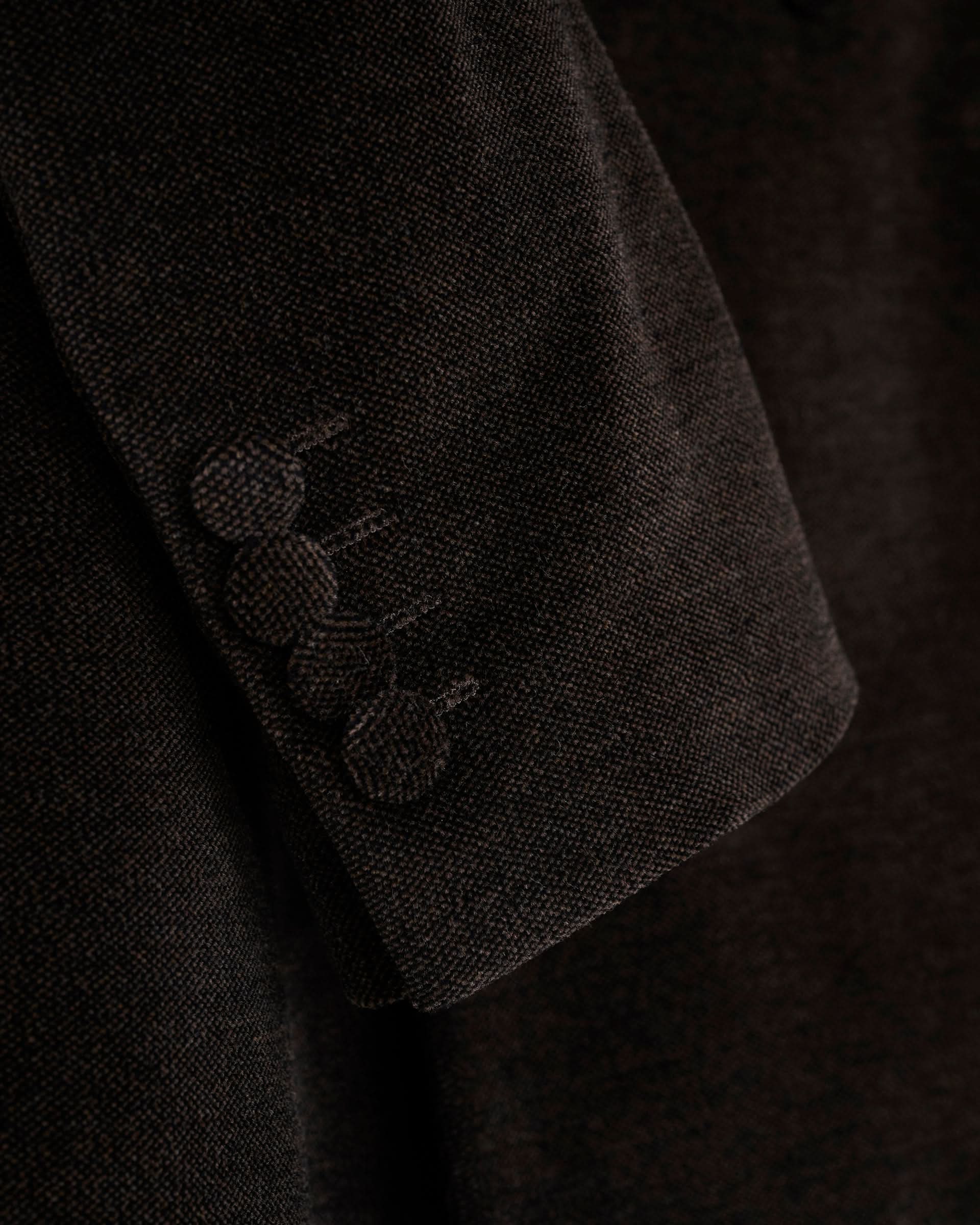 Williams Cotton Shawl Lapel Dress Jacket Dark Brown