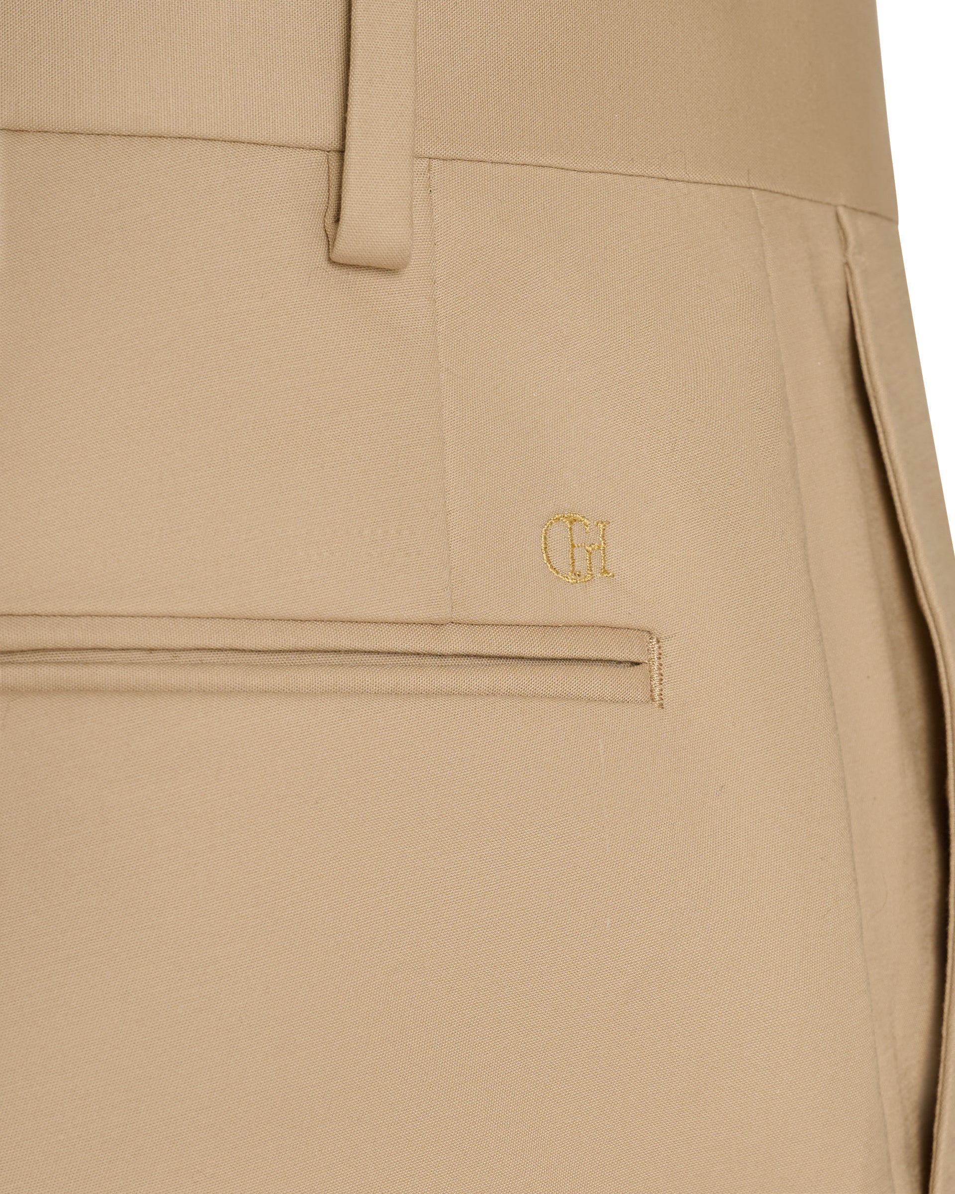 Webster Cotton & Elastane Chino Plain Tan