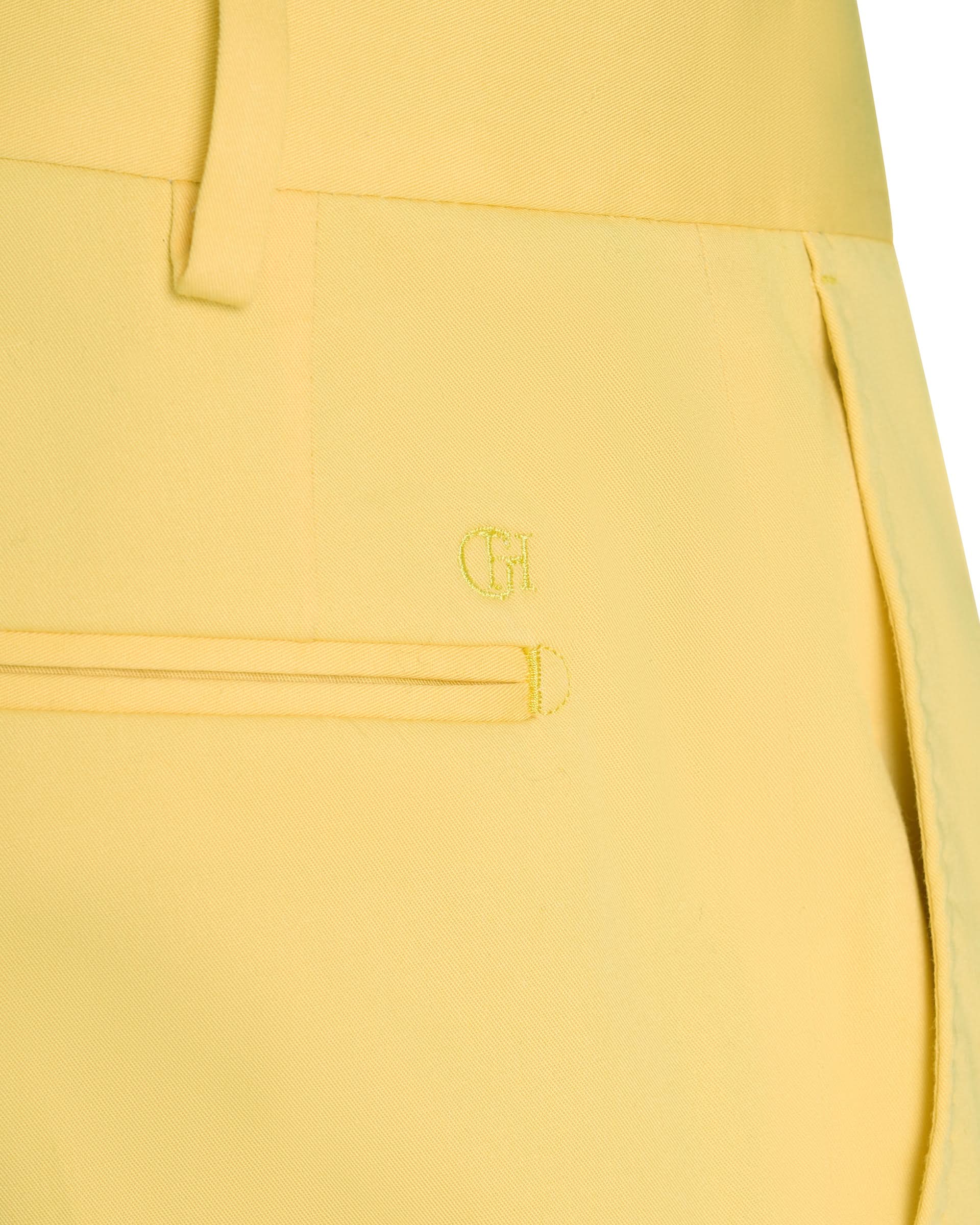 Webster Cotton Stretch Chino Plain Yellow