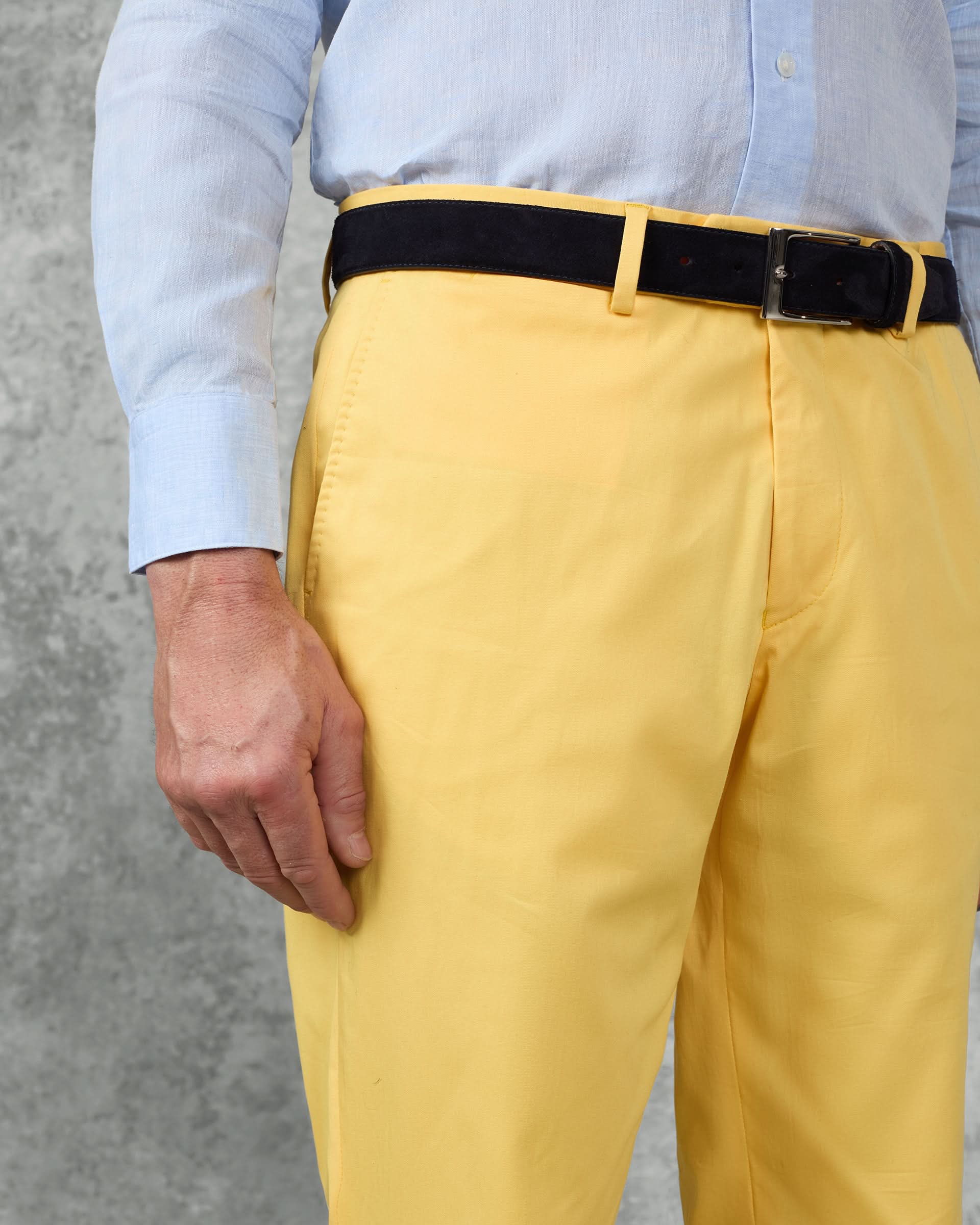 Webster Cotton Stretch Chino Plain Yellow