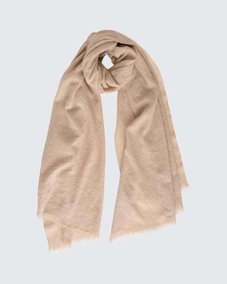 Dowell Cashmere Scarf Oatmeal