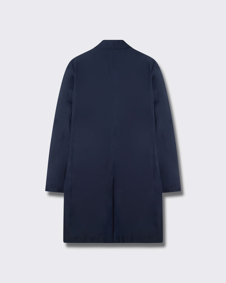 Monroe Long Trench Coat Navy