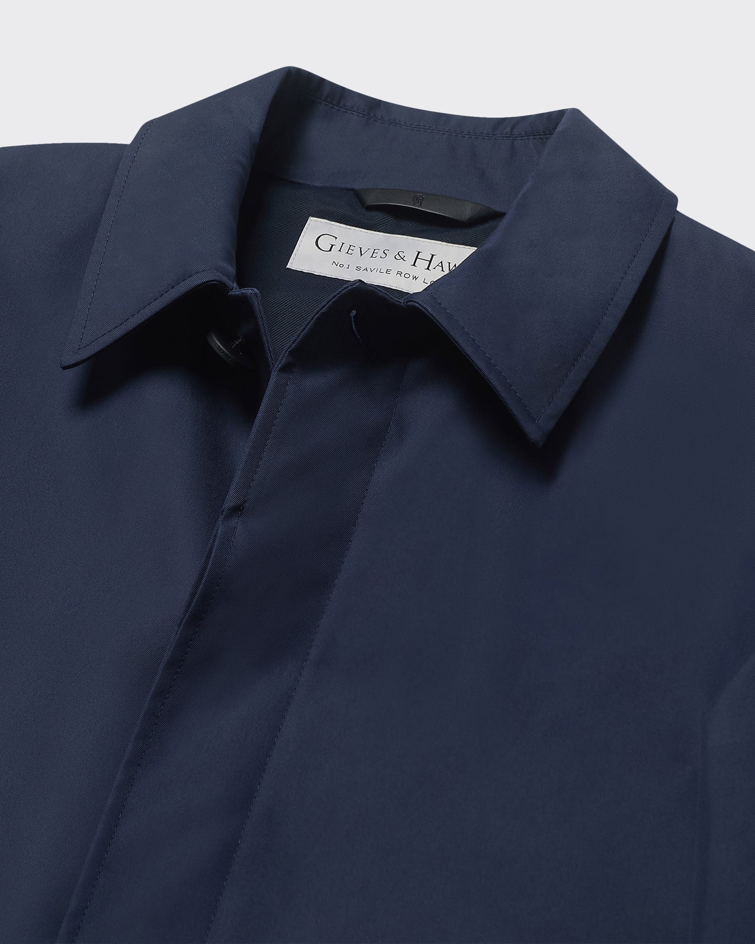 Monroe Long Trench Coat Navy