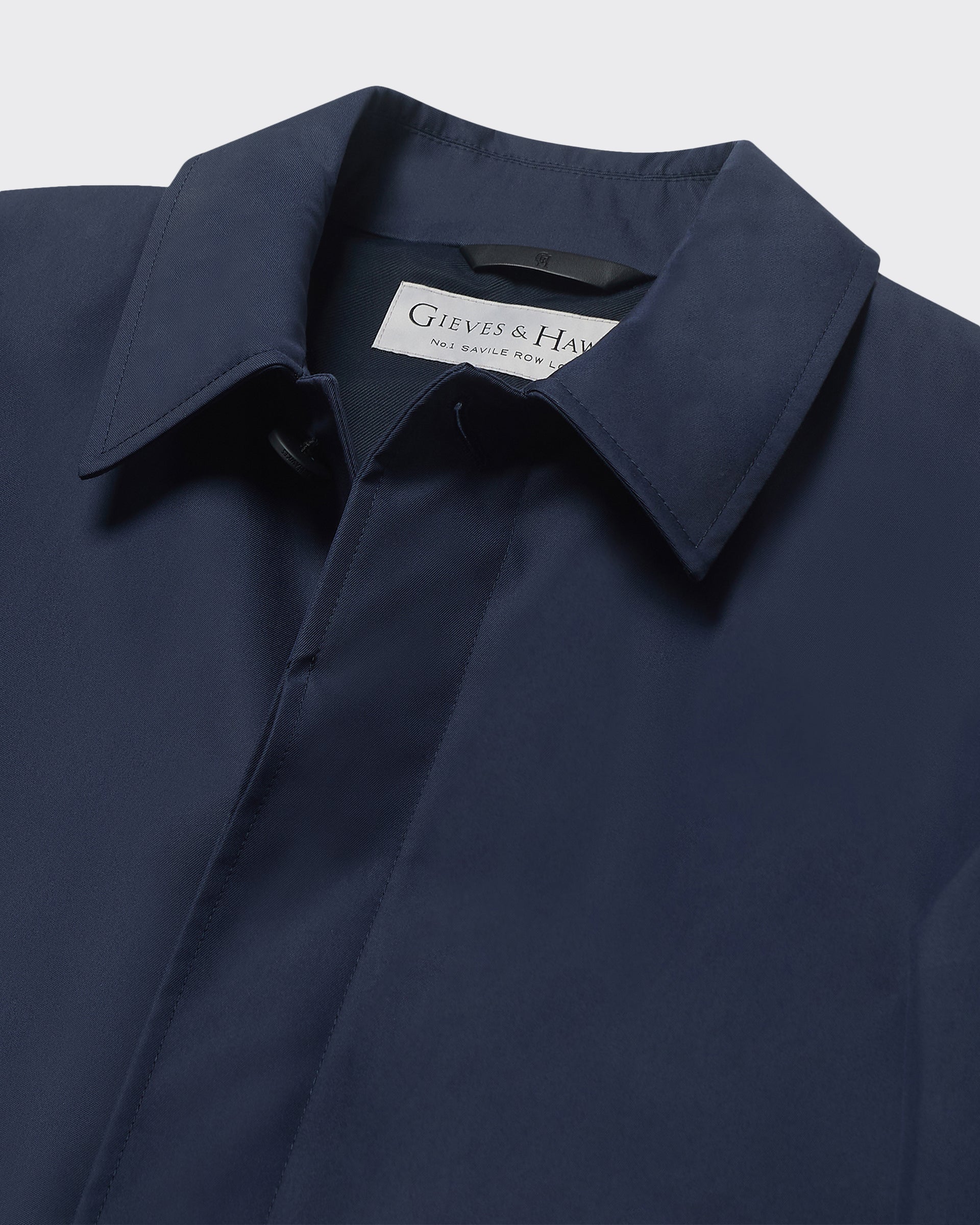 Monroe Long Trench Coat Navy