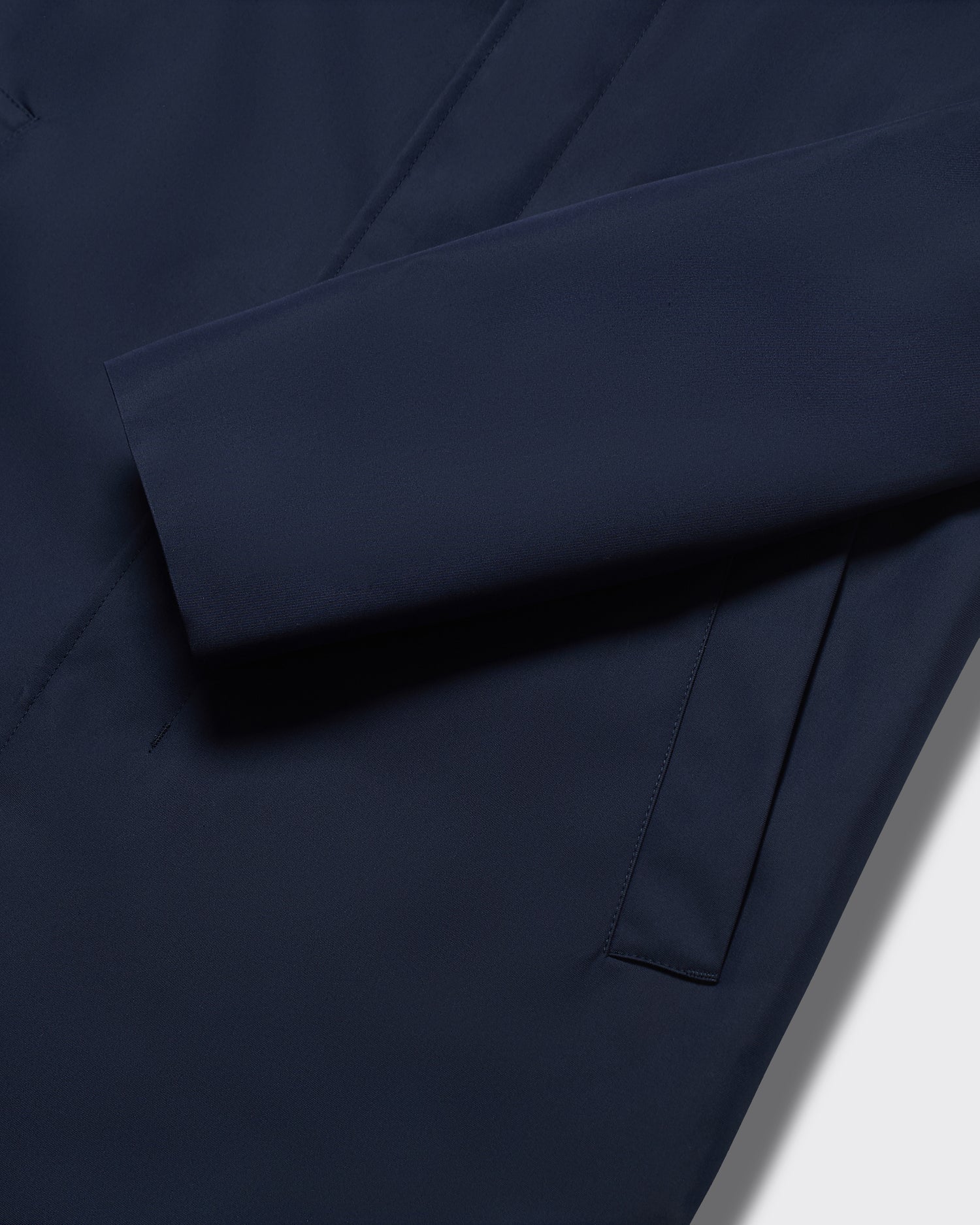 Monroe Long Trench Coat Navy