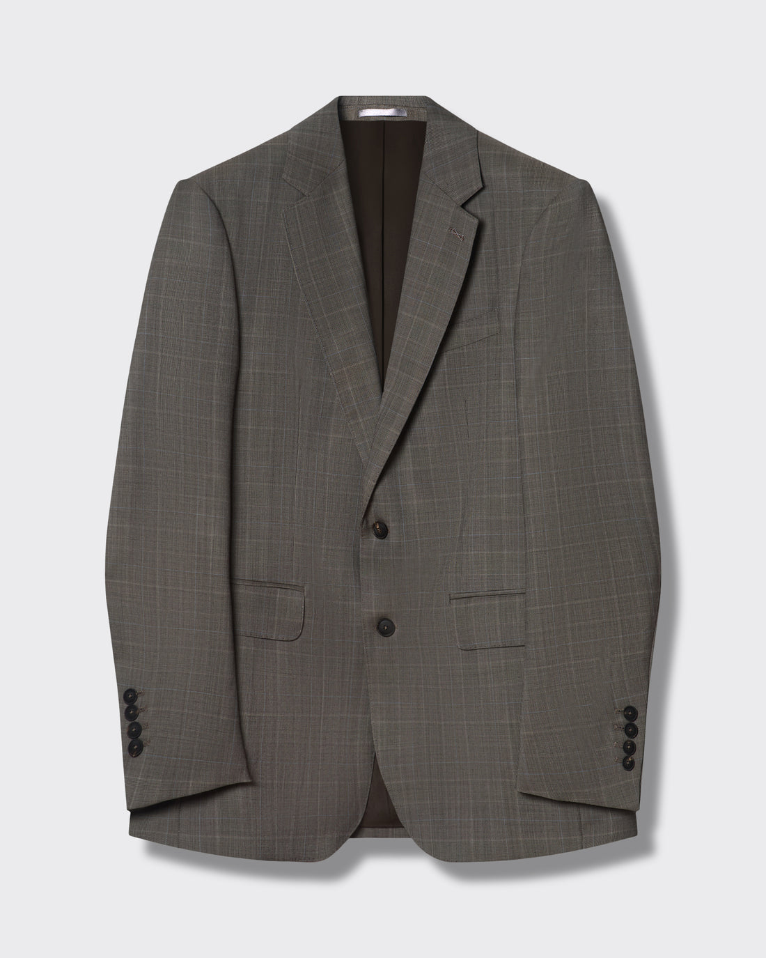 Stanmore Wool Neutral Check Suit Jacket