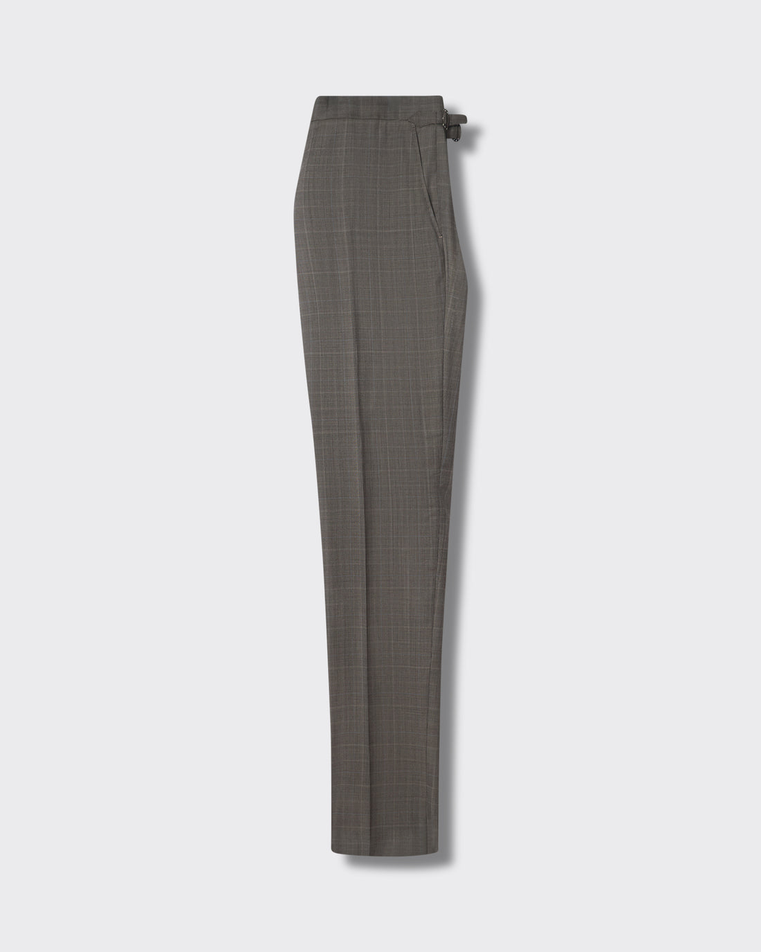 Stanmore Wool Neutral Check Suit Trousers
