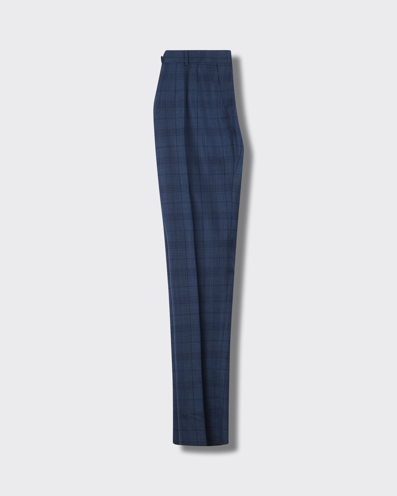 Inverness Wool Check Suit Trouser Light Blue