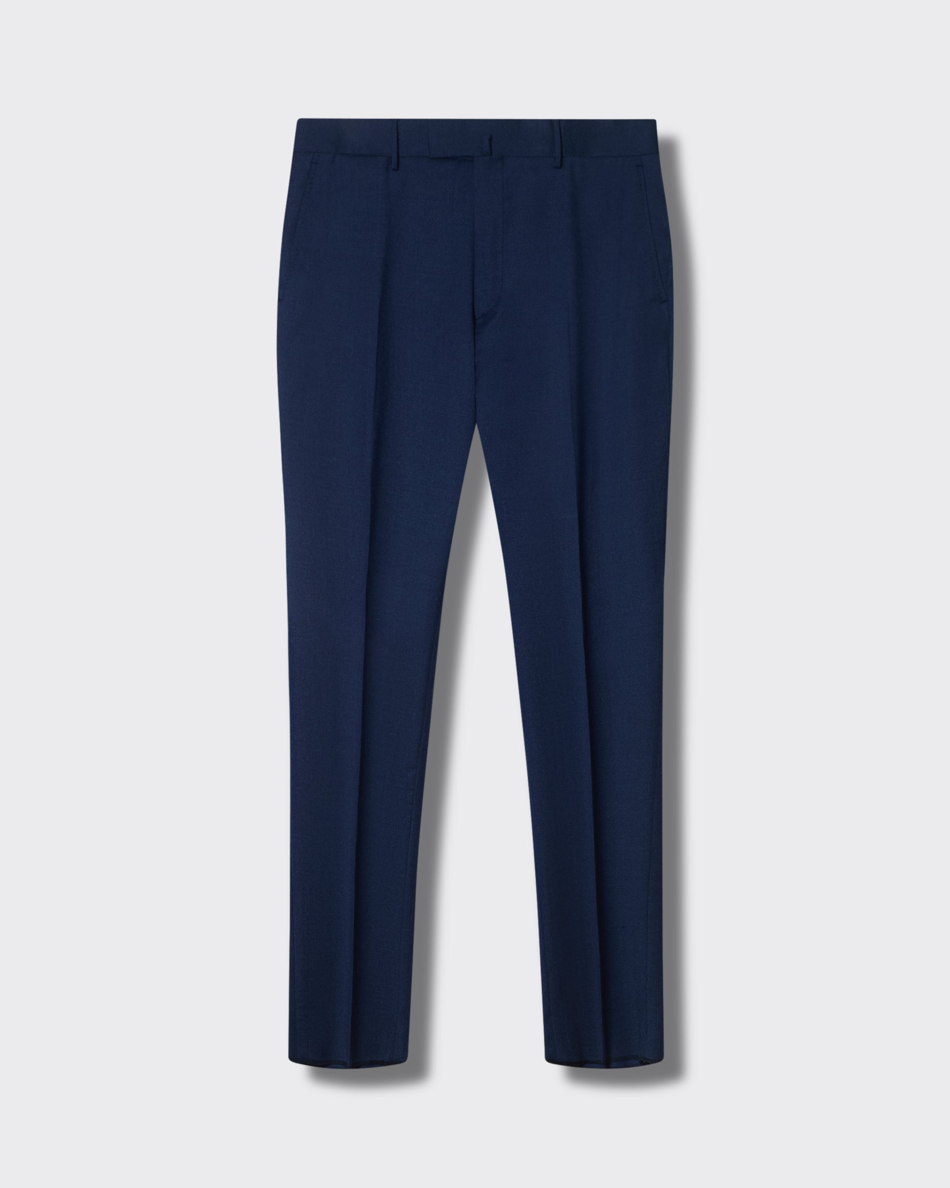 Cooke Wool Flannel Suit Trousers Blue