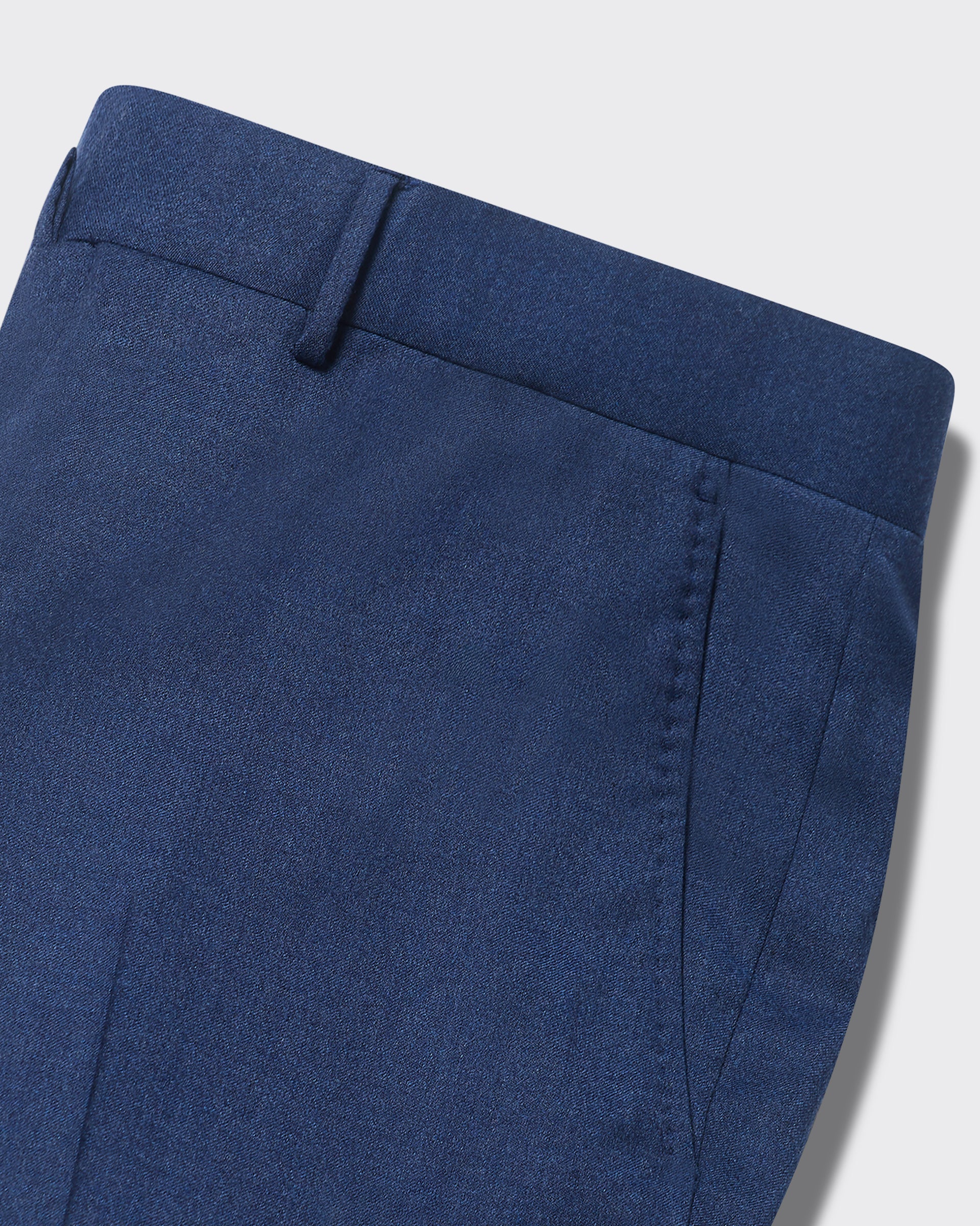 Cooke Wool Flannel Suit Trousers Blue