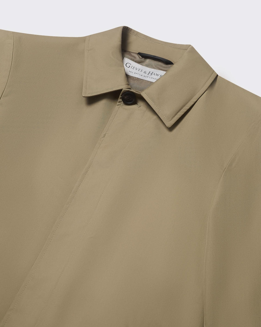 Monroe Long Trench Coat Khaki
