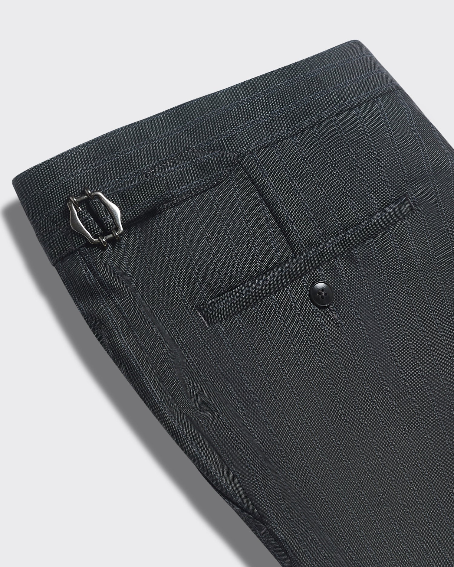 Trent Pinstripe Wool 2 piece Suit Charcoal