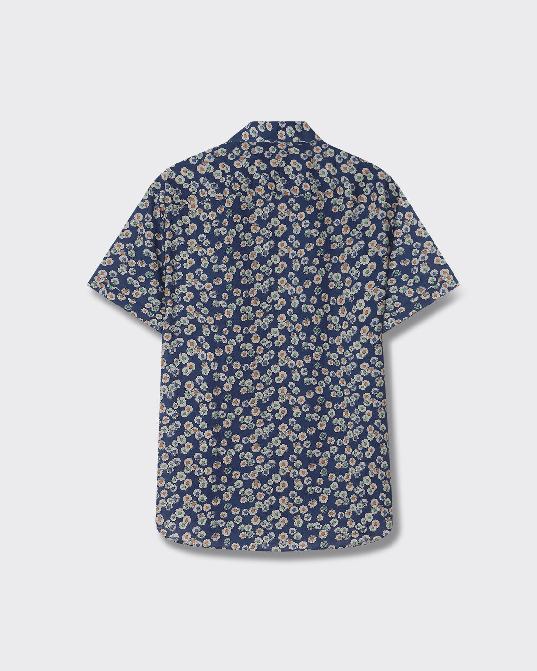 Glenn Hidden Button Cotton Short-Sleeve Shirt