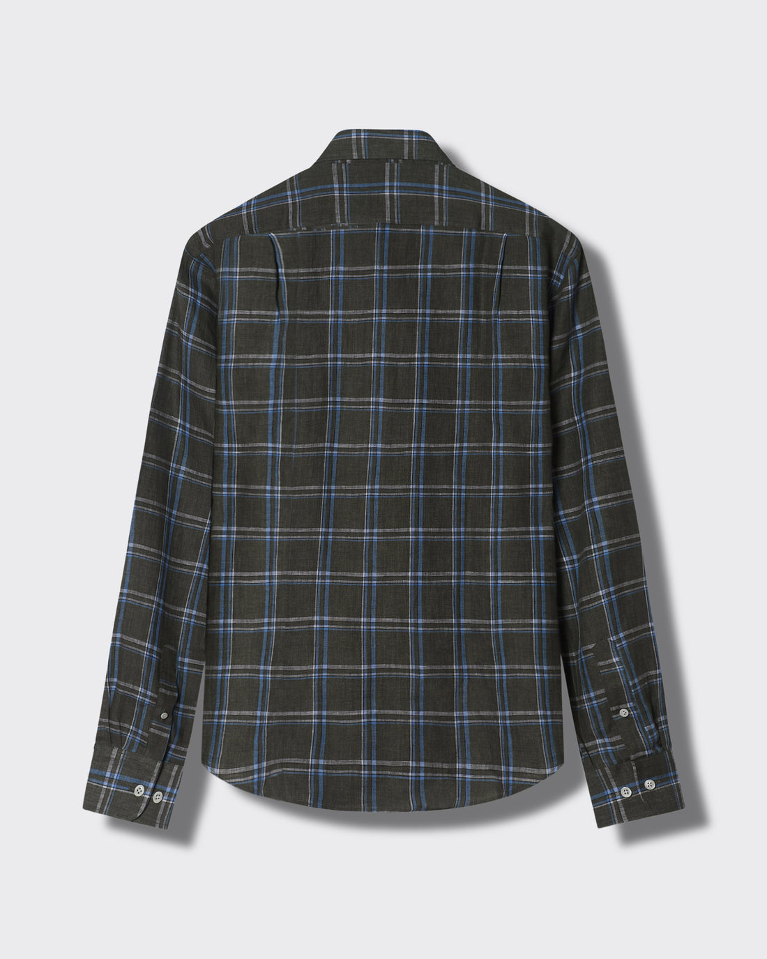 Blake Button Down Linen Shirt Olive