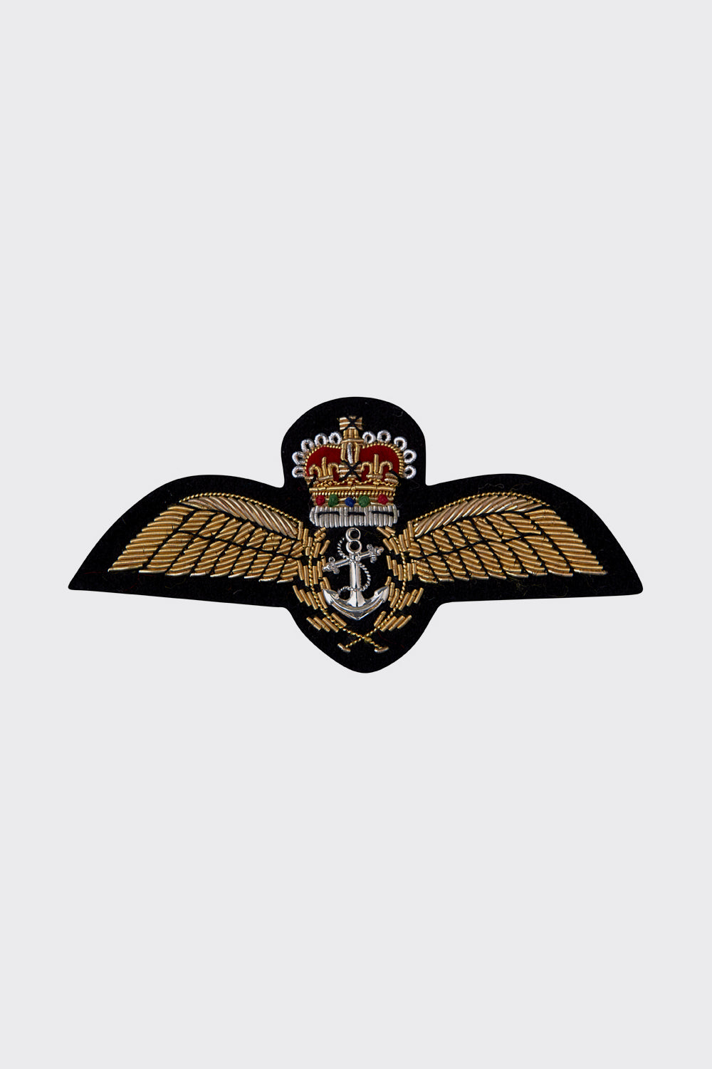Fleet Air Arm St Edwards Crown Embroidered Badge - Large