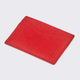 Leather Saffiano Leather Card Case Red