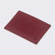 Leather Saffiano Leather Card Case Burgundy