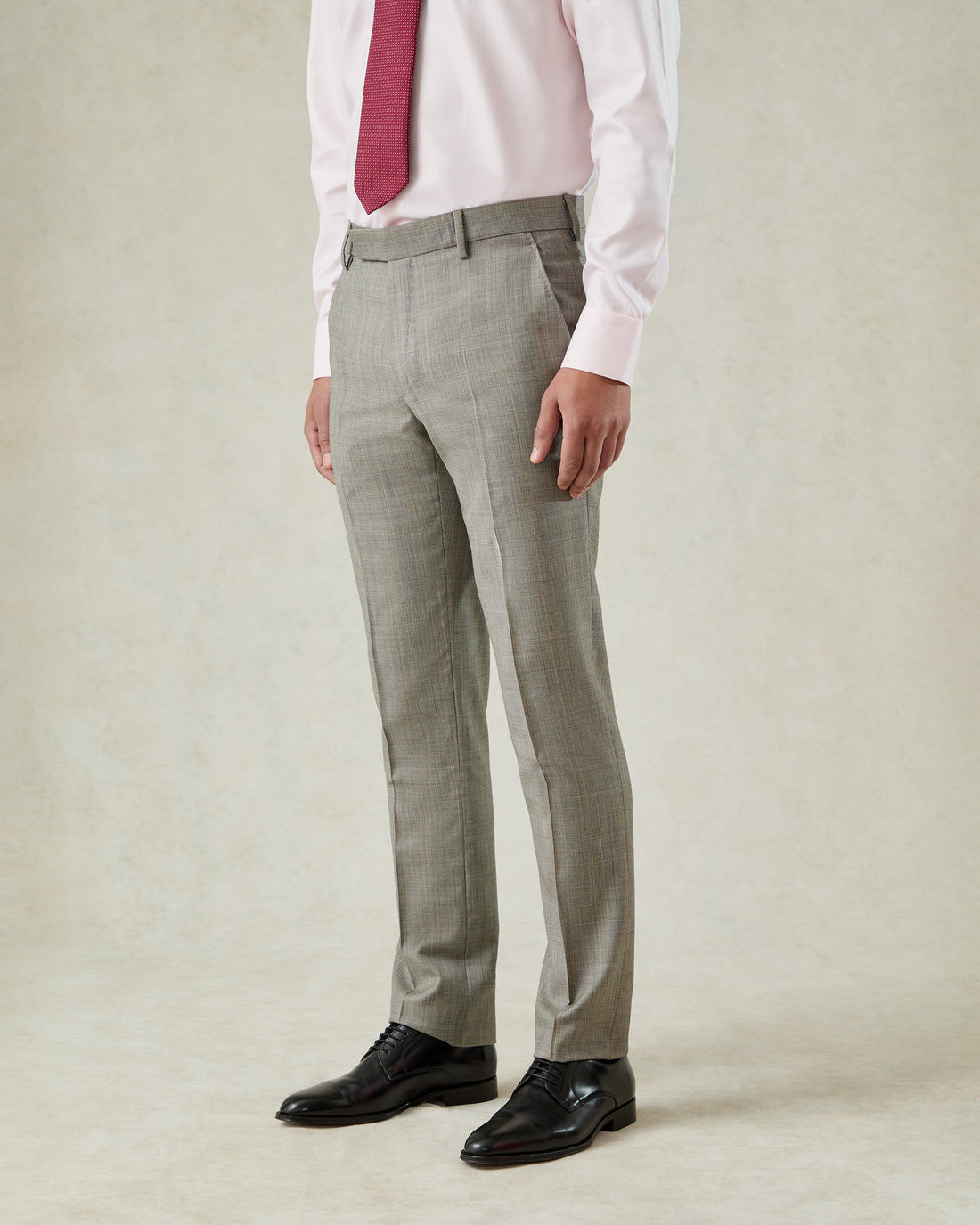 Bass Prince of Wales Check Suit Trouser Grey
