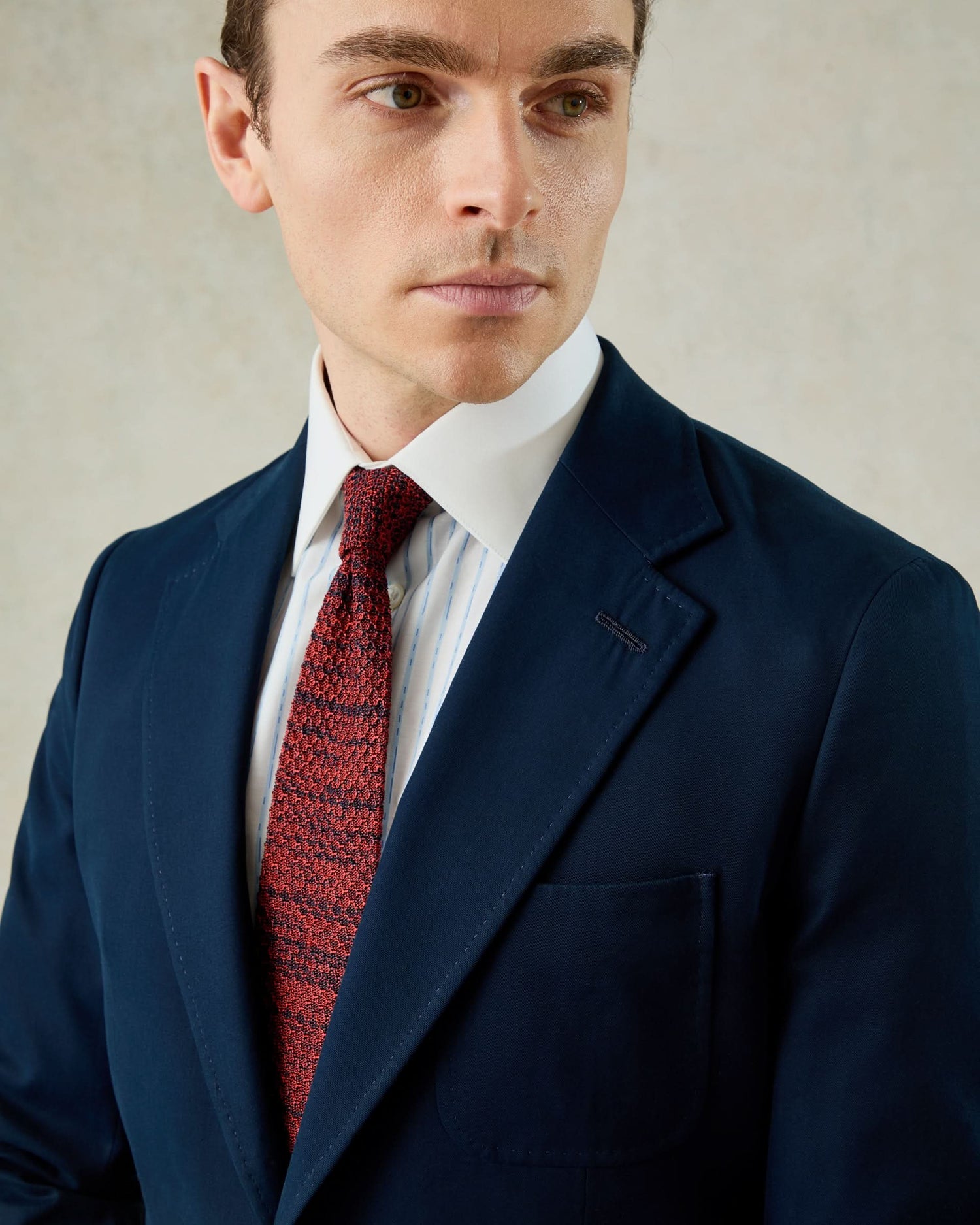 Stanley Cotton &amp; Cashmere Suit Navy