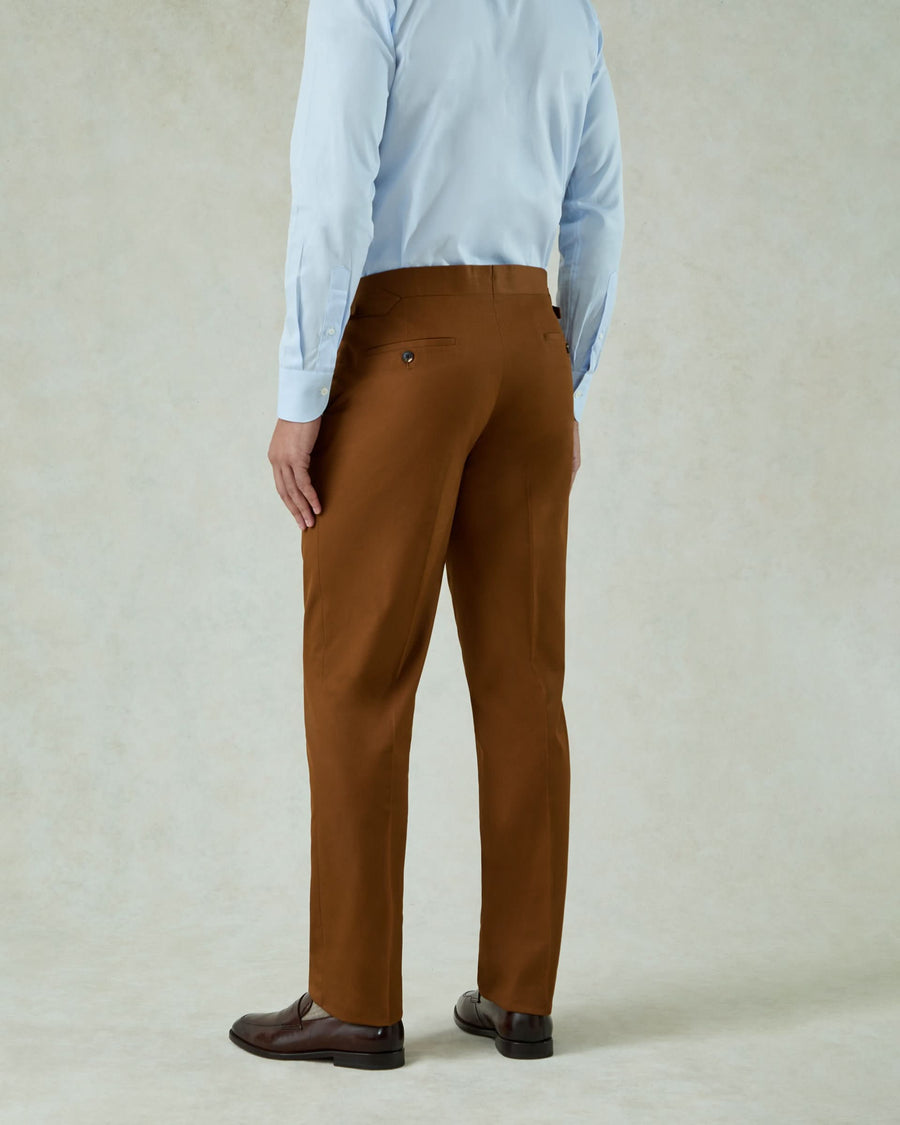 Allen Cotton & Cashmere Suit Chesnut Brown