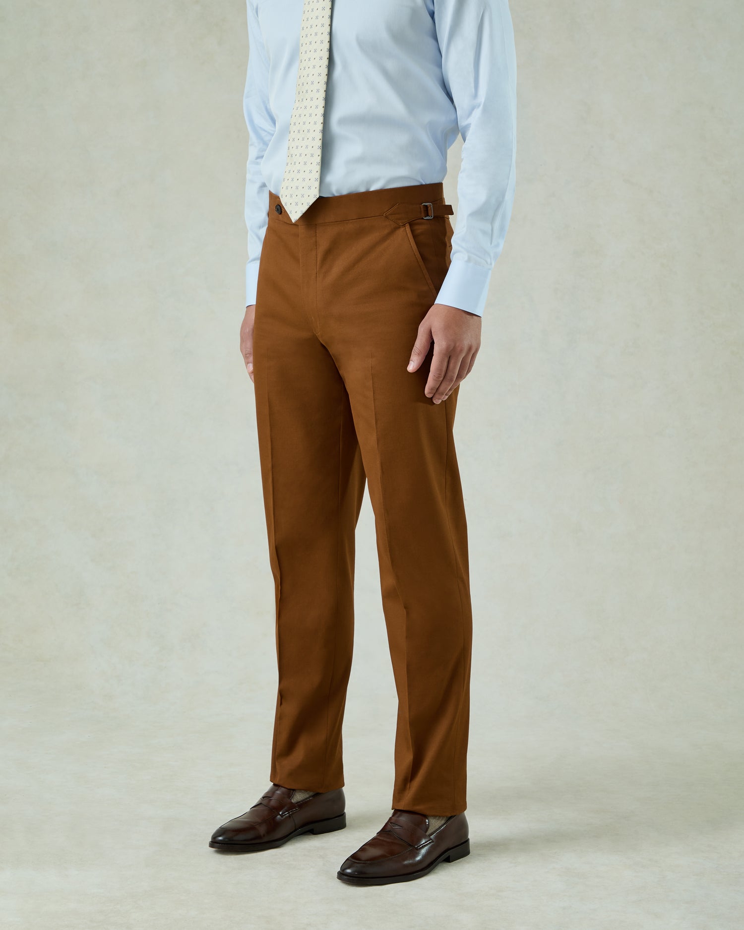 Allen Cotton &amp; Cashmere Suit Chesnut Brown