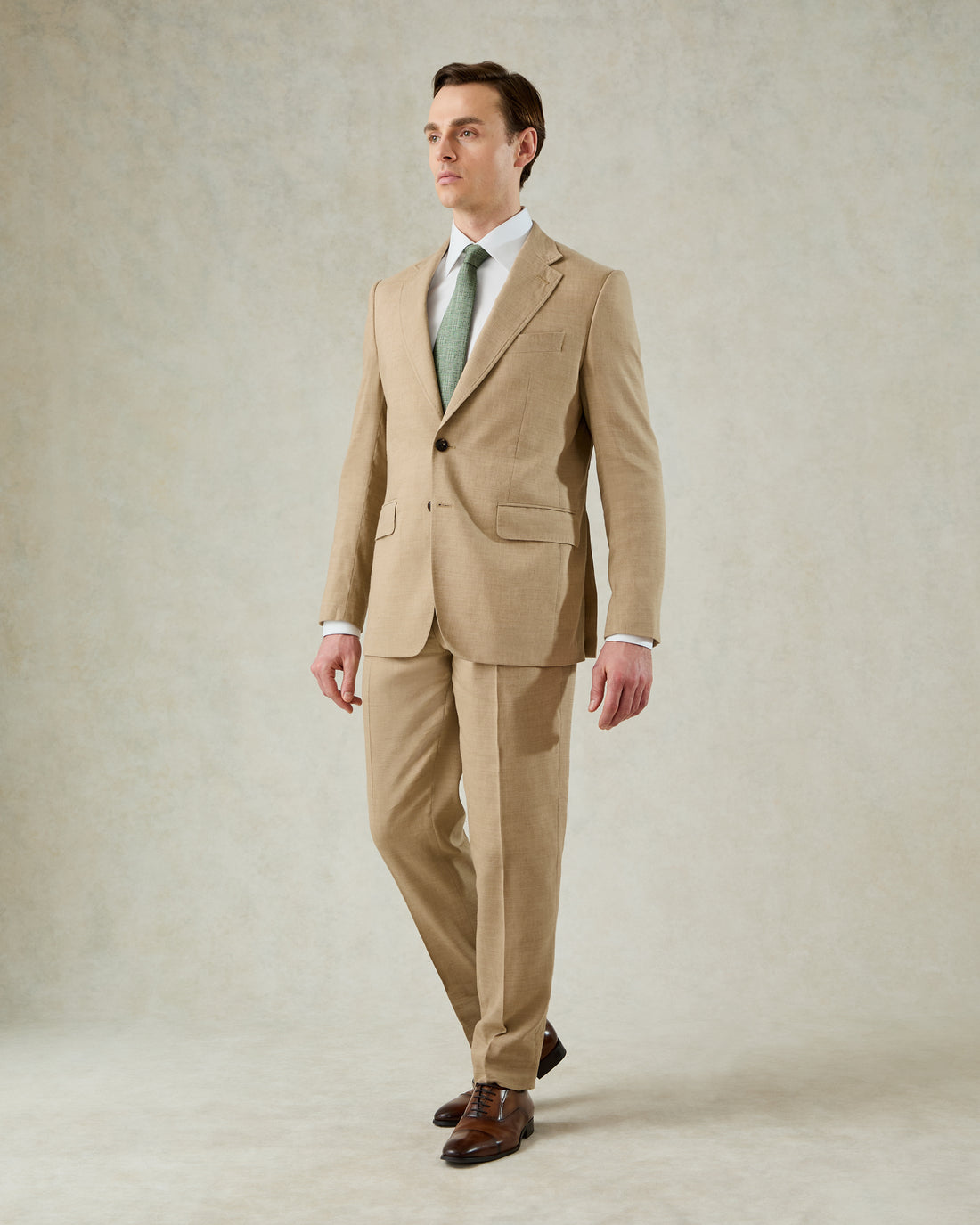 Speke Linen Suit Tan
