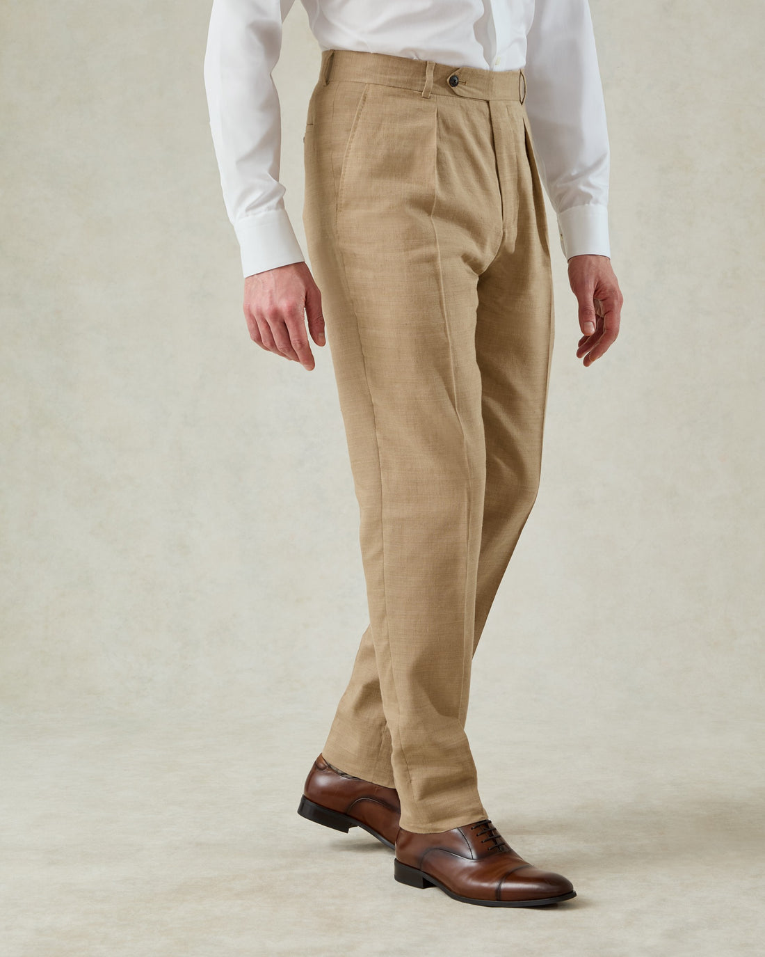 Speke Linen Suit Trouser Tan