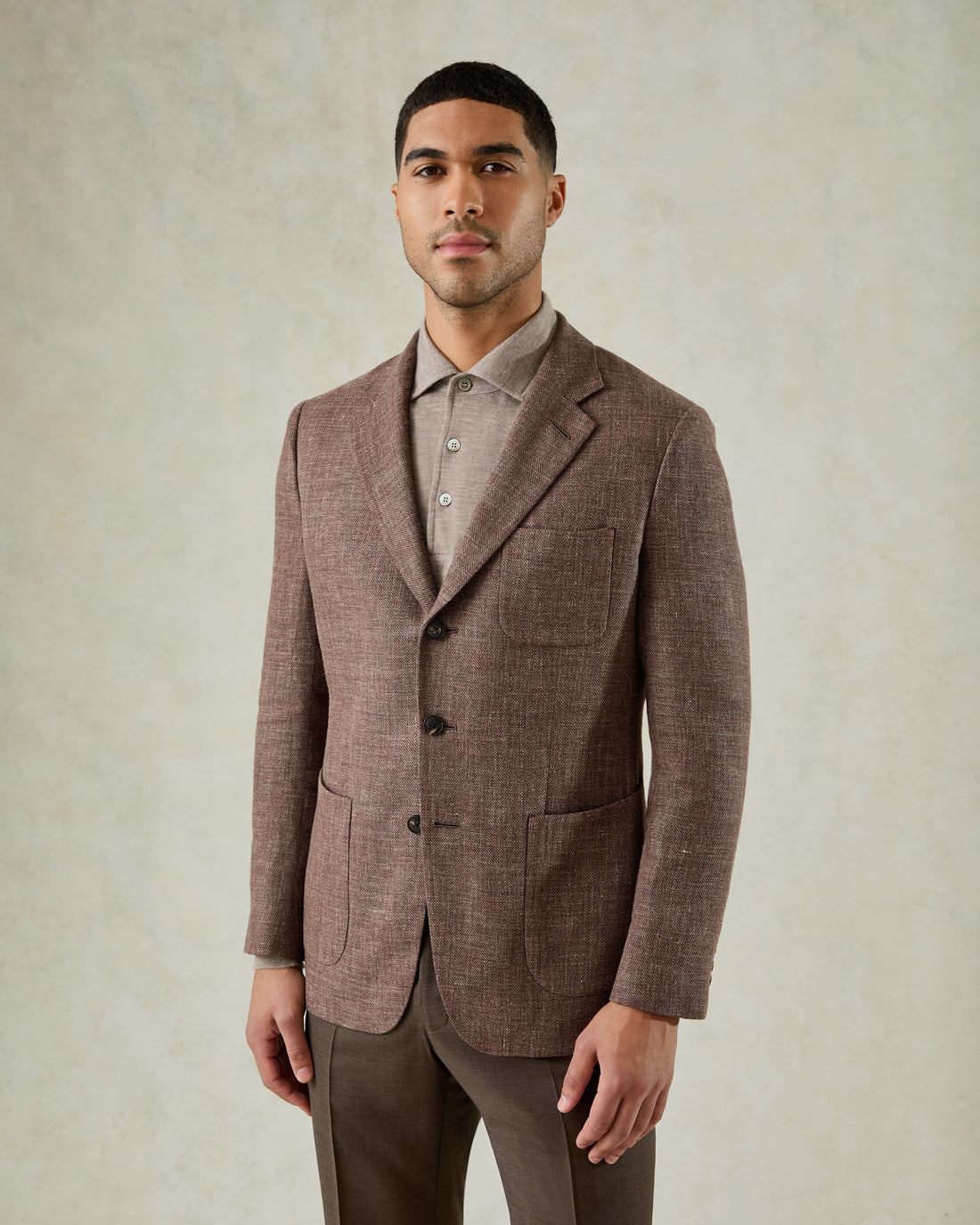 Watkins Hopsack Jacket Brown