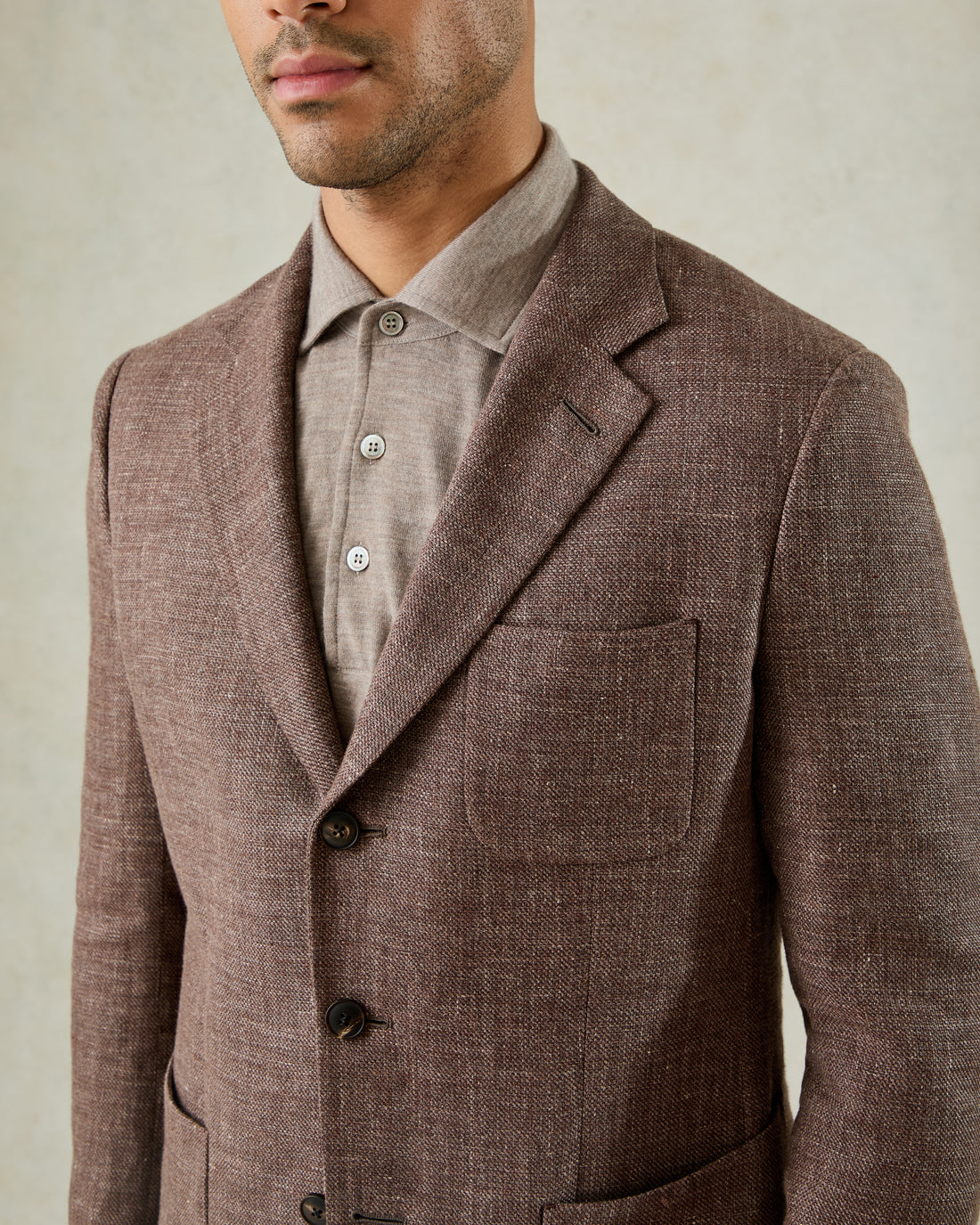 Watkins Hopsack Jacket Brown