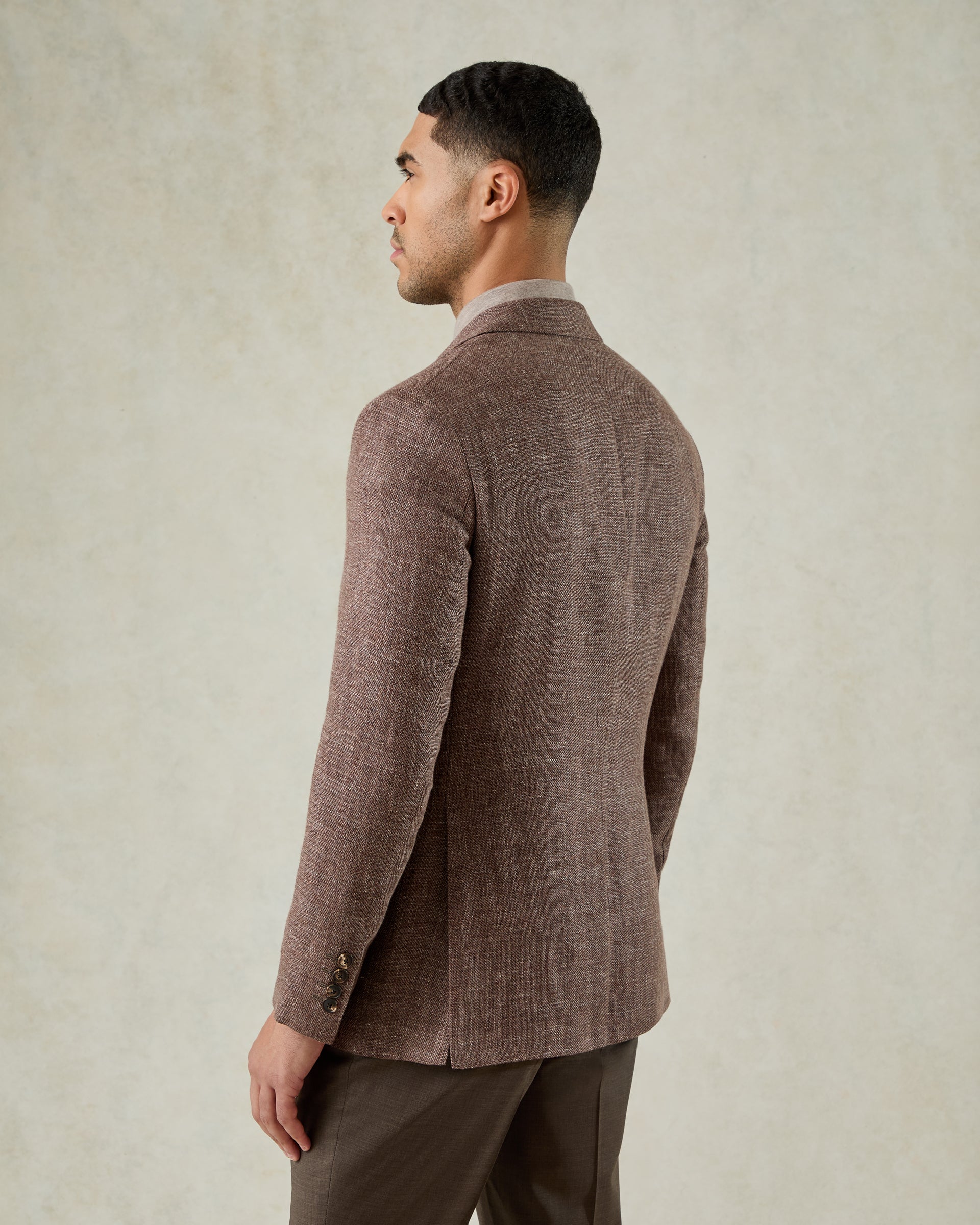 Watkins Hopsack Jacket Brown