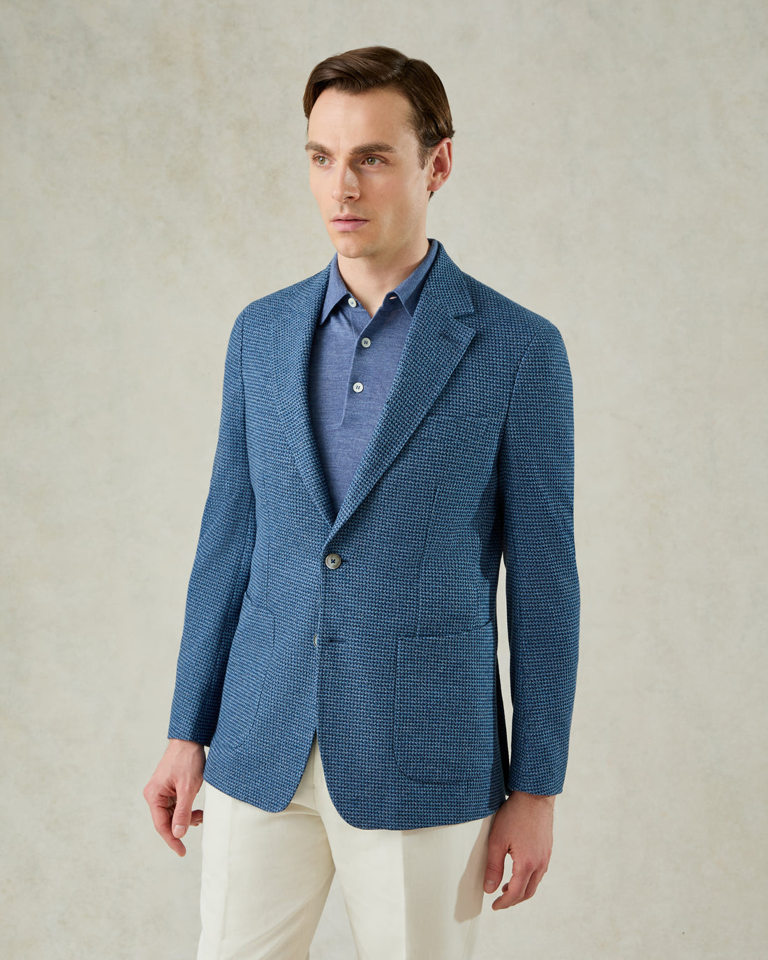 Wallis Jersey Check Blazer Blue