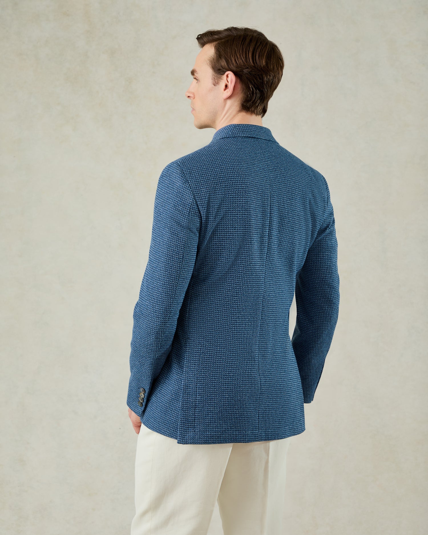 Wallis Jersey Check Blazer Blue