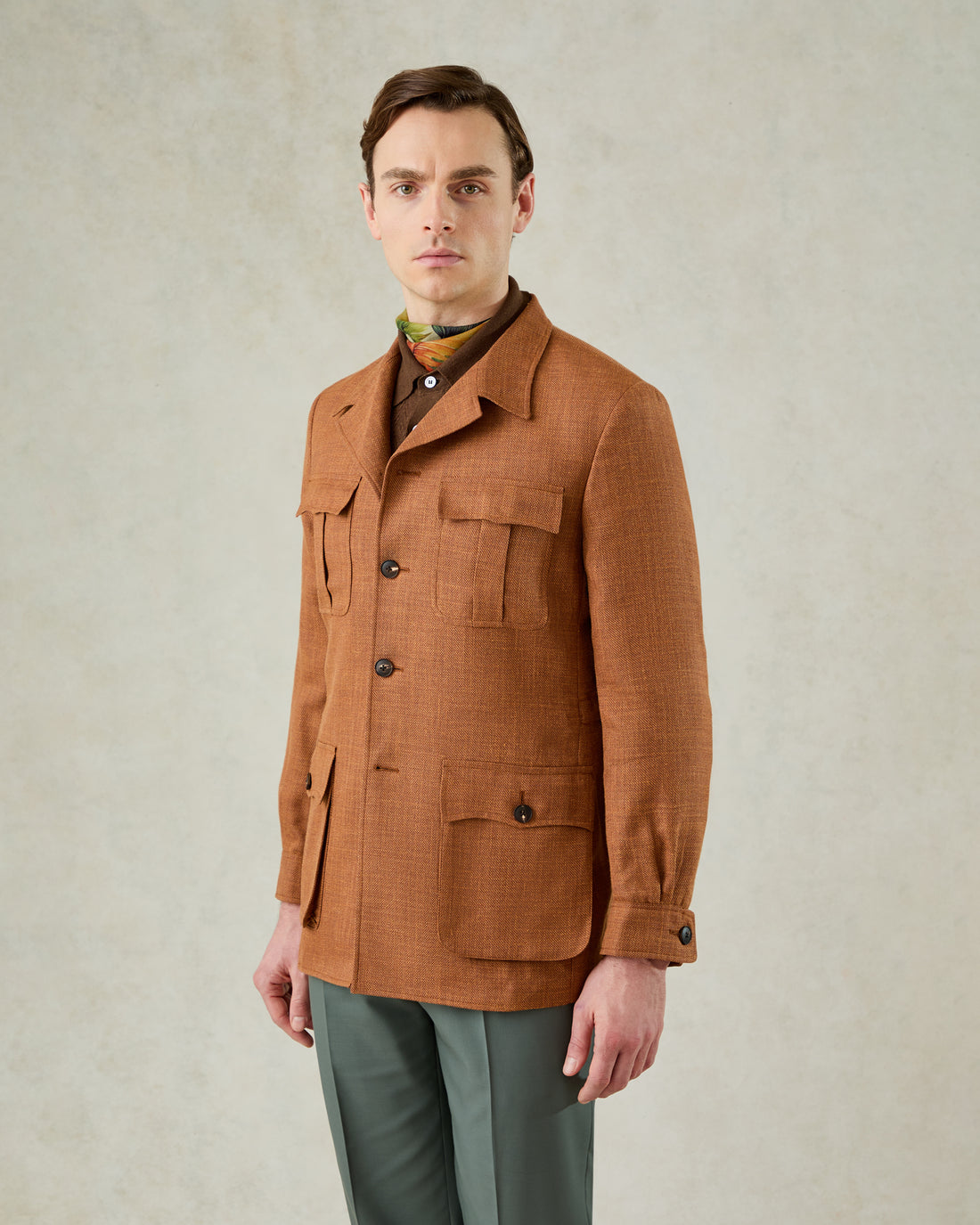 Smith Texture Safari Jacket Rust