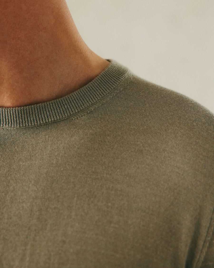 Lucas Merino Wool Silk Cashmere Crew Jumper