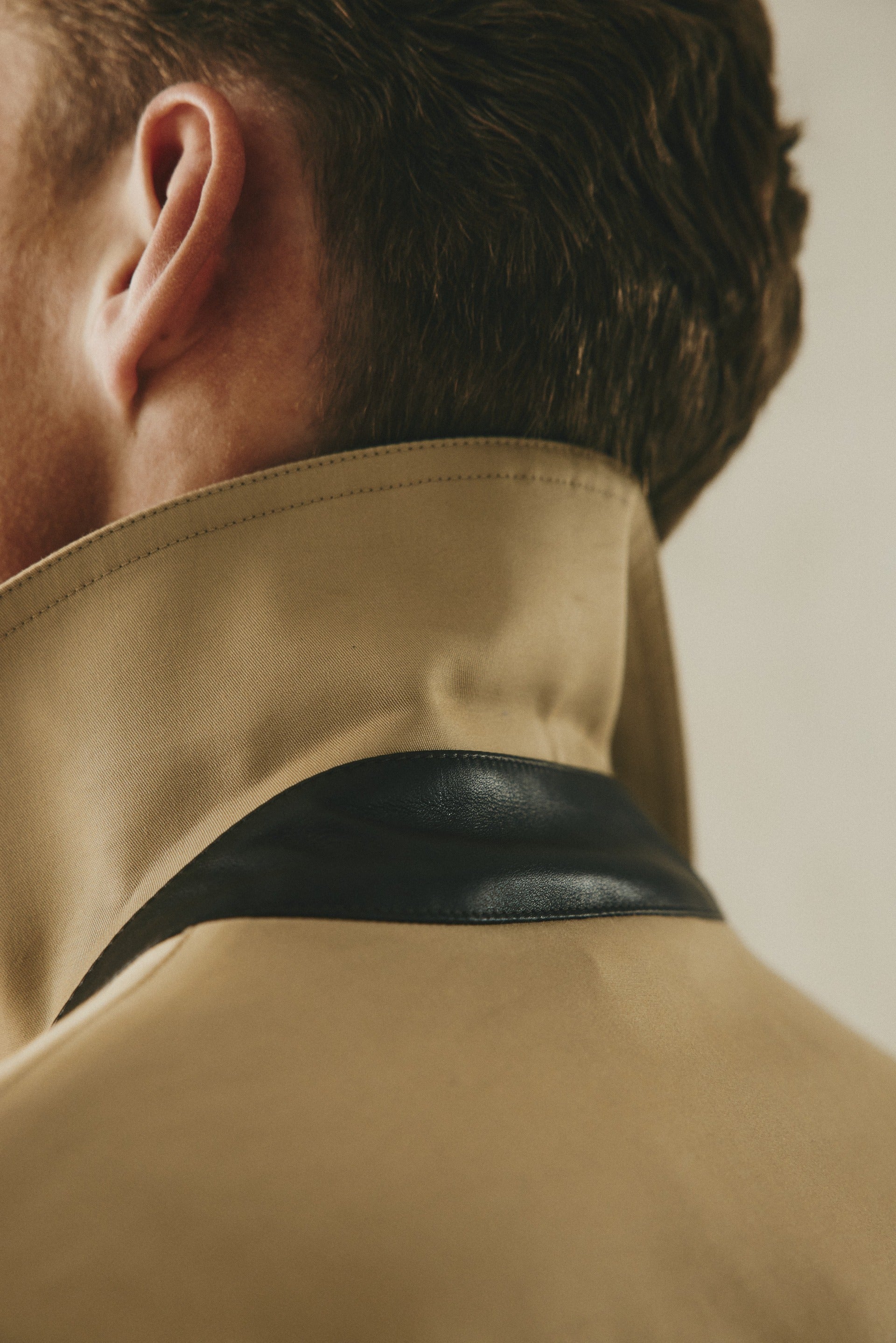 Hawkes Canvas Cotton Peacoat Stone