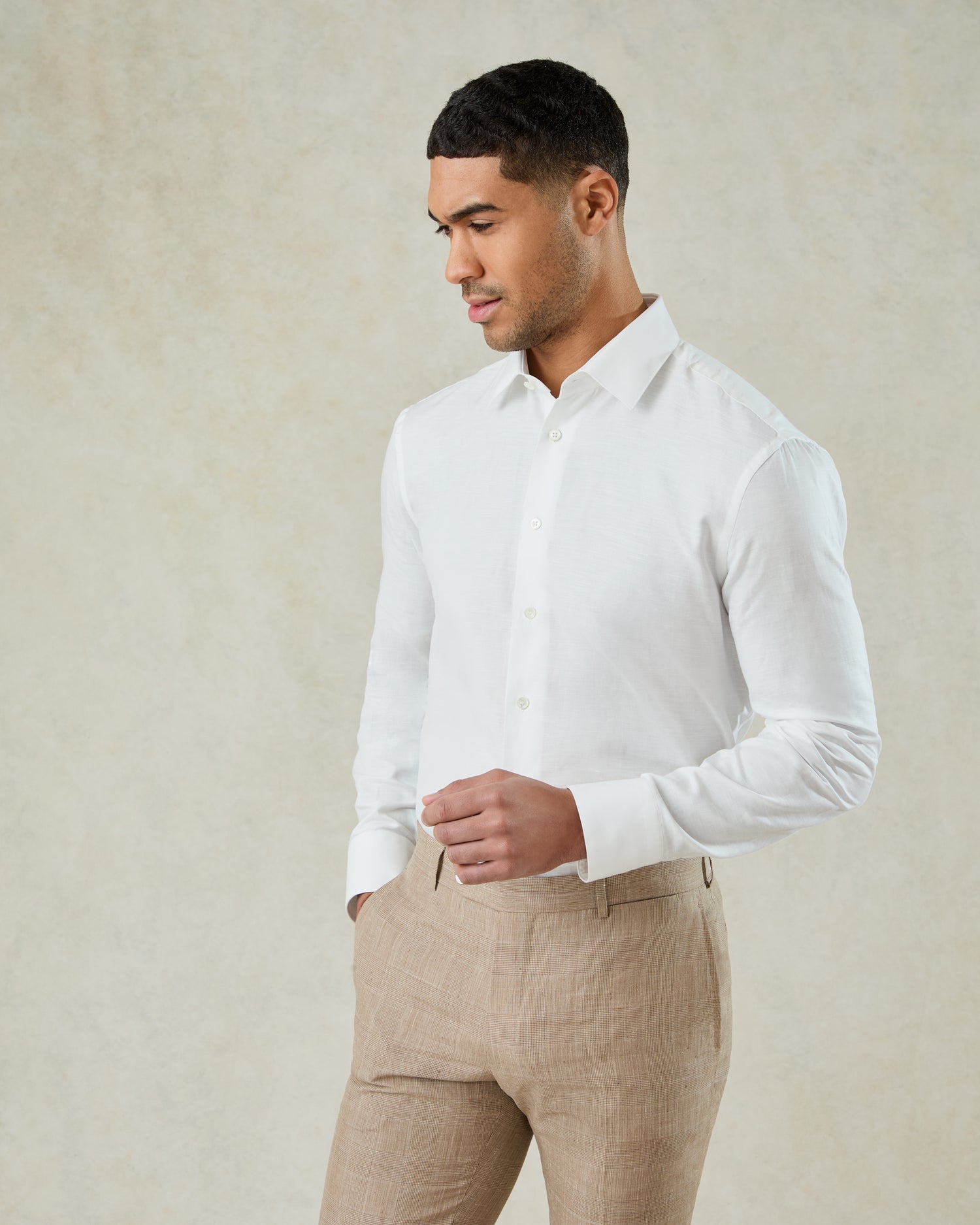 Henderson Linen Shirt White