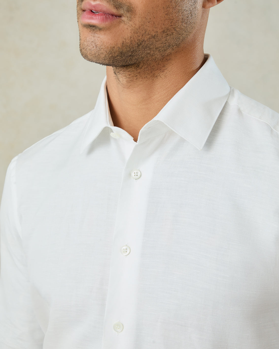 Henderson Linen Shirt White