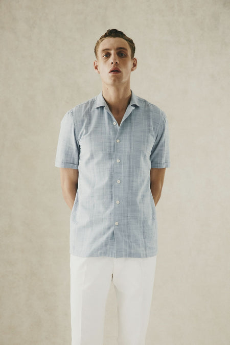 Cayley Striped Shirt Light Blue