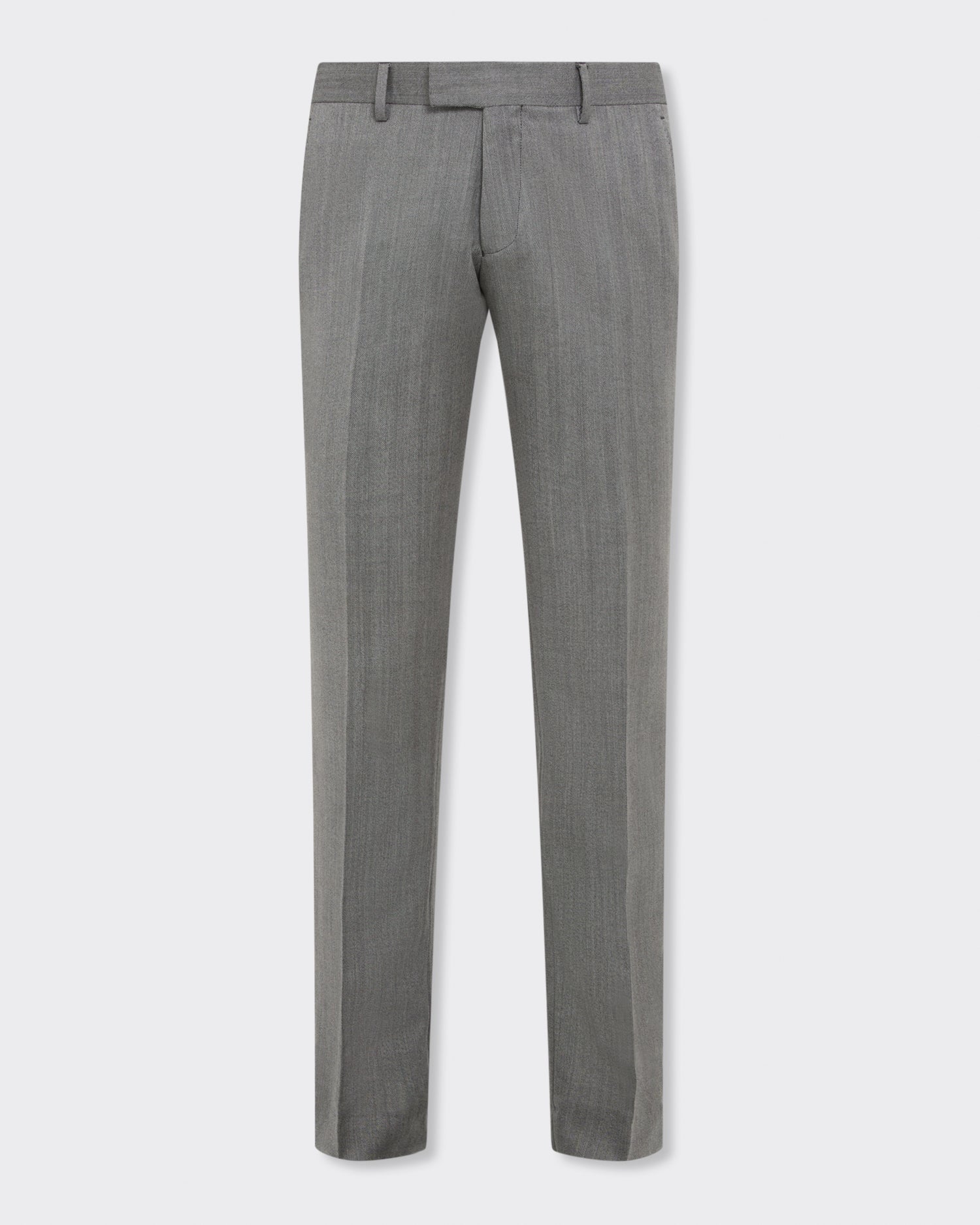 Garbet Wool Herringbone Suit Trouser Grey