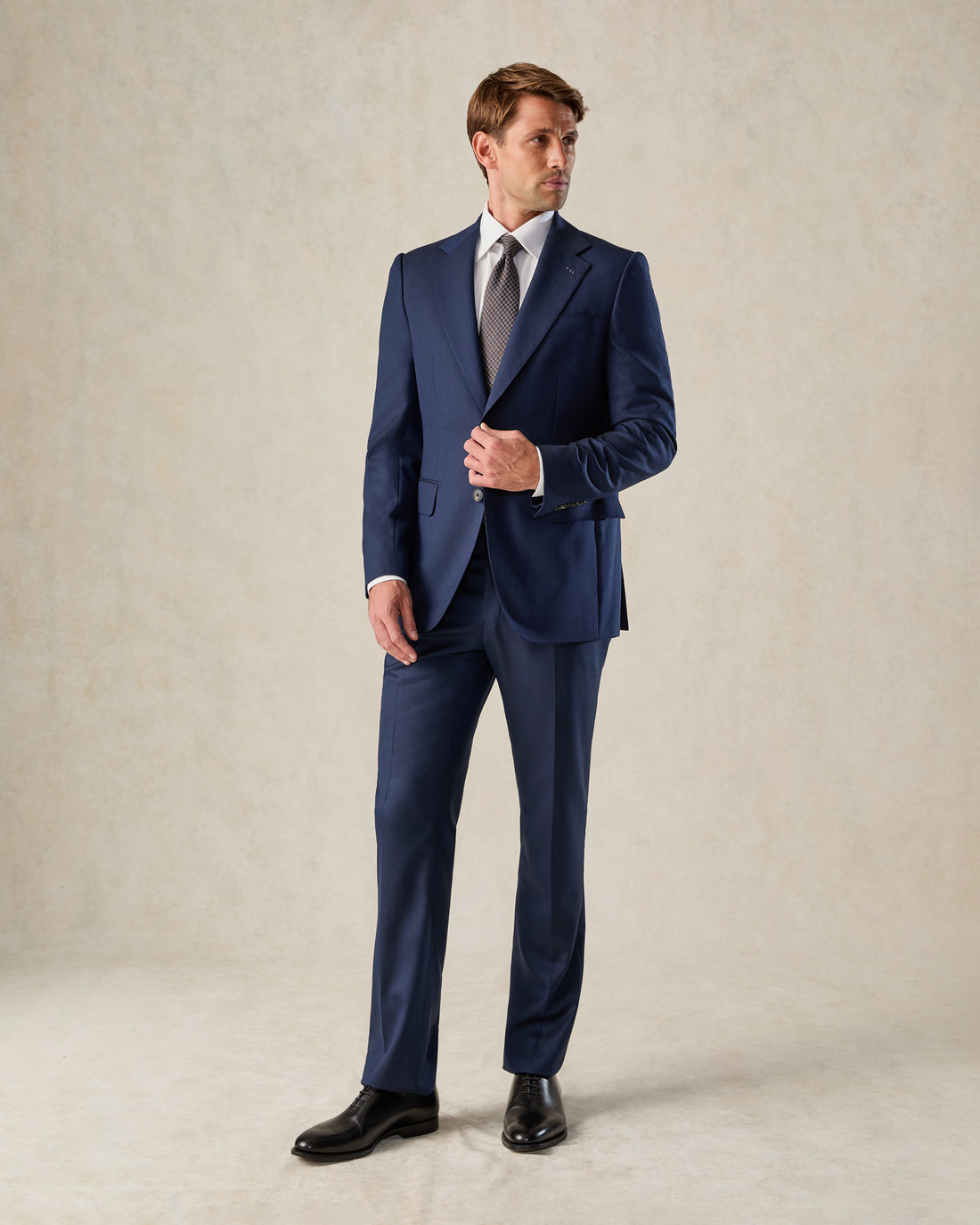 Seymour Blue Wool Twill Suit