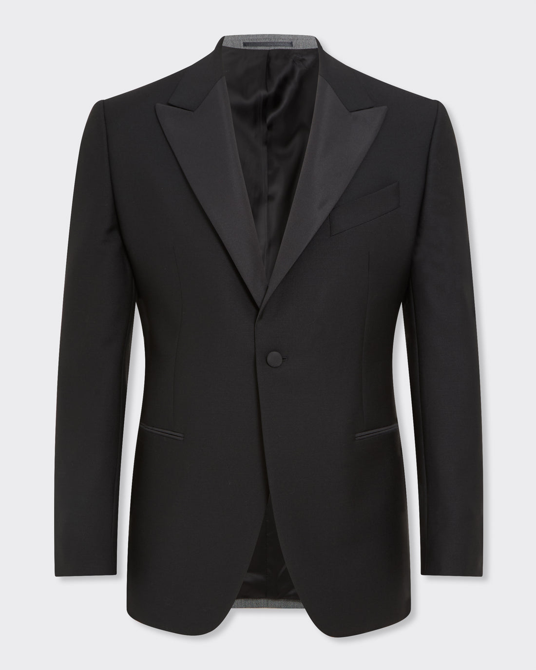 Shelford Dinner Jacket in Black Barathea