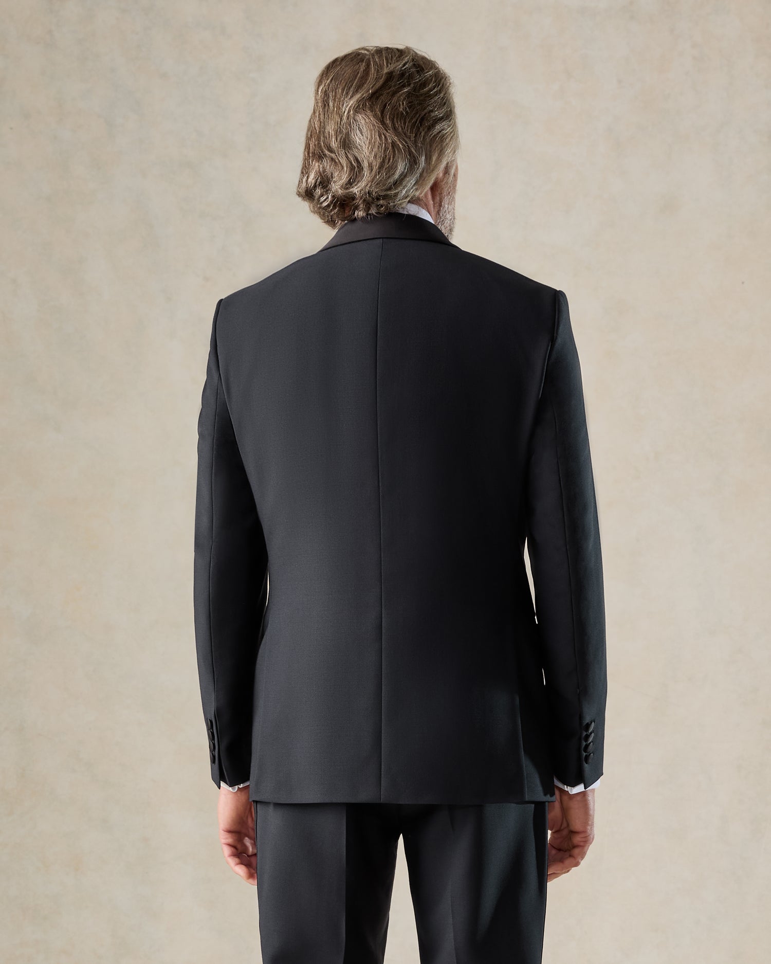 Weldon Wool Mohair Barathea Shawl Dinner Jacket Navy