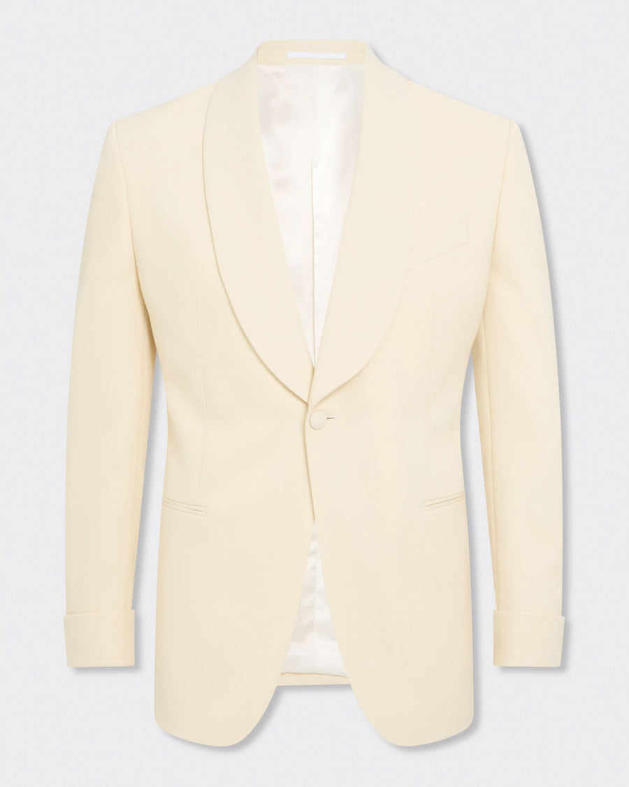 Colomb Wool Tuxedo Jacket Ecru