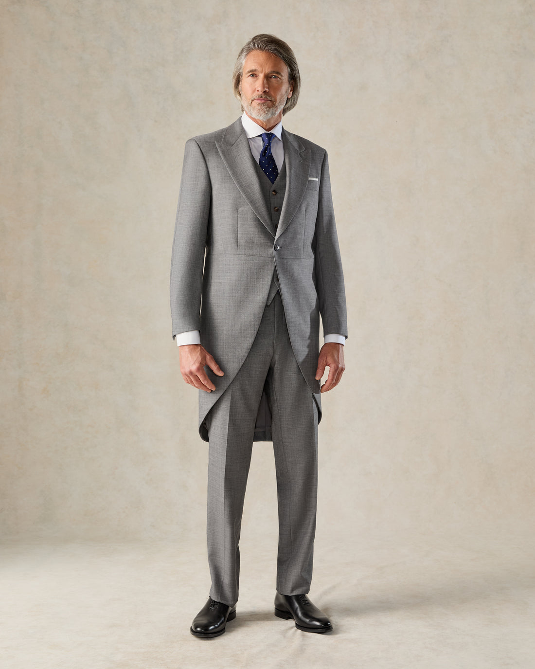 Torlese Grey Single Breasted Virgin Wool Morning Suit