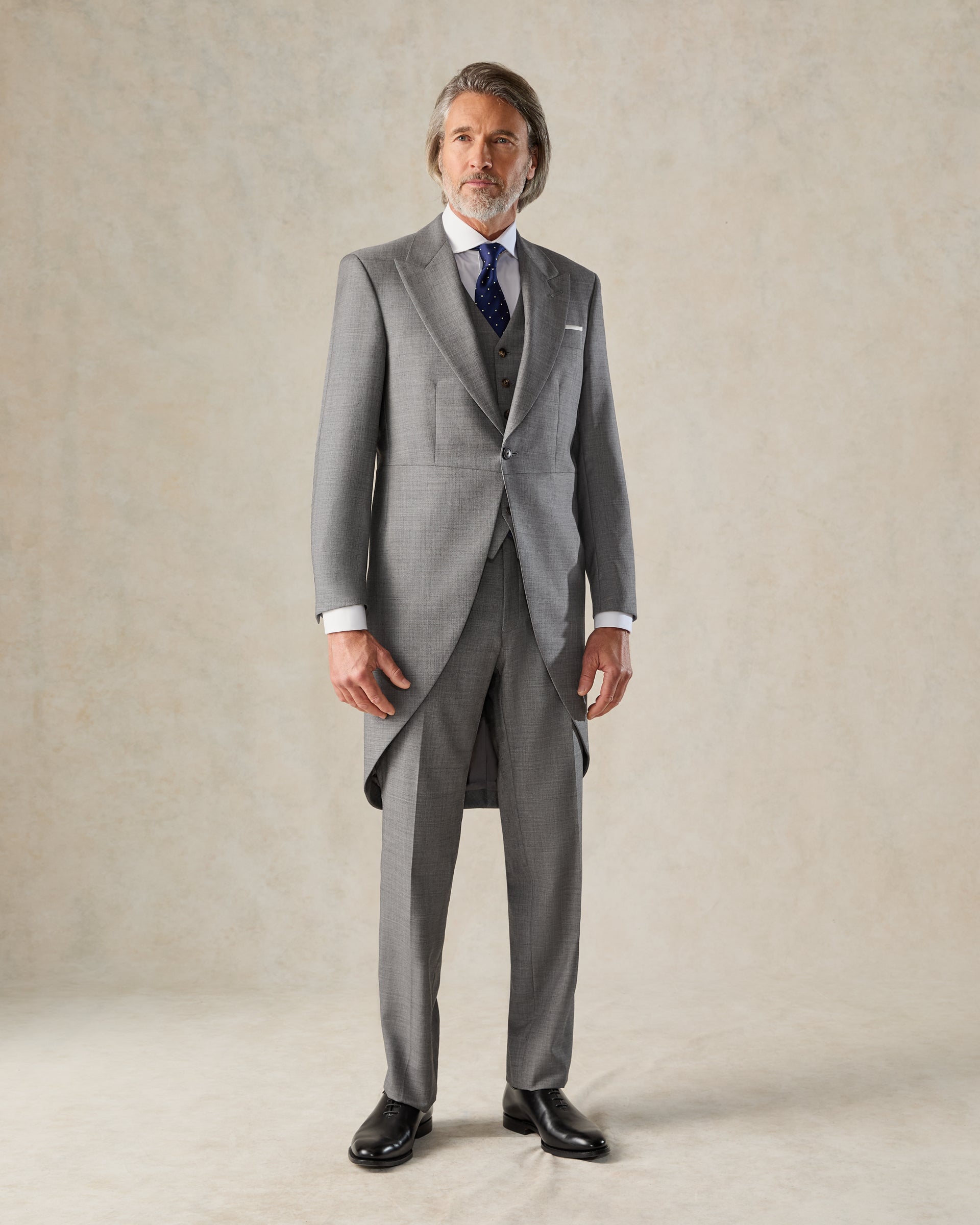 Torlese Grey Single Breasted Virgin Wool Morning Suit